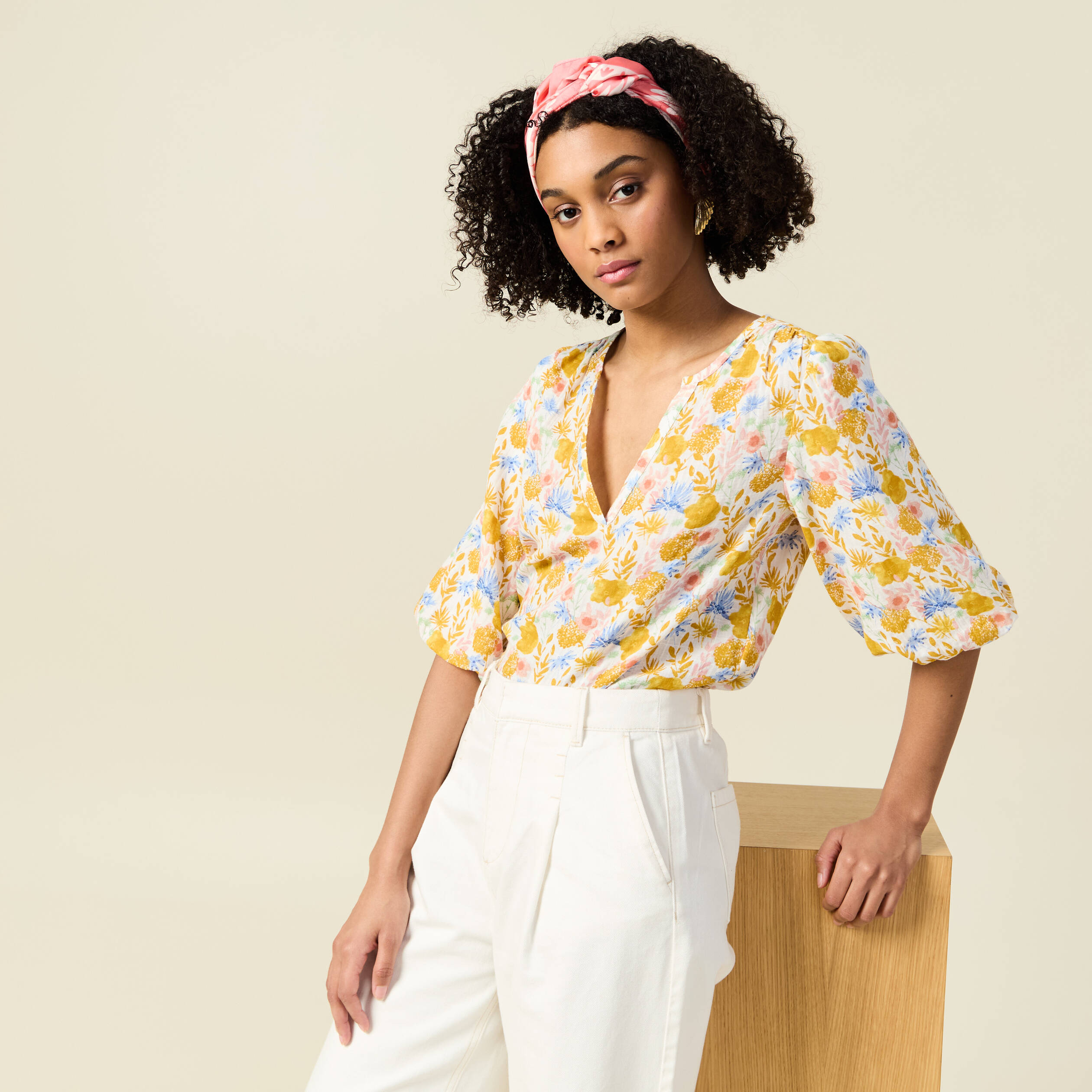blouse manches courtes multicolore femme Blouse manches courtes multicolore femme