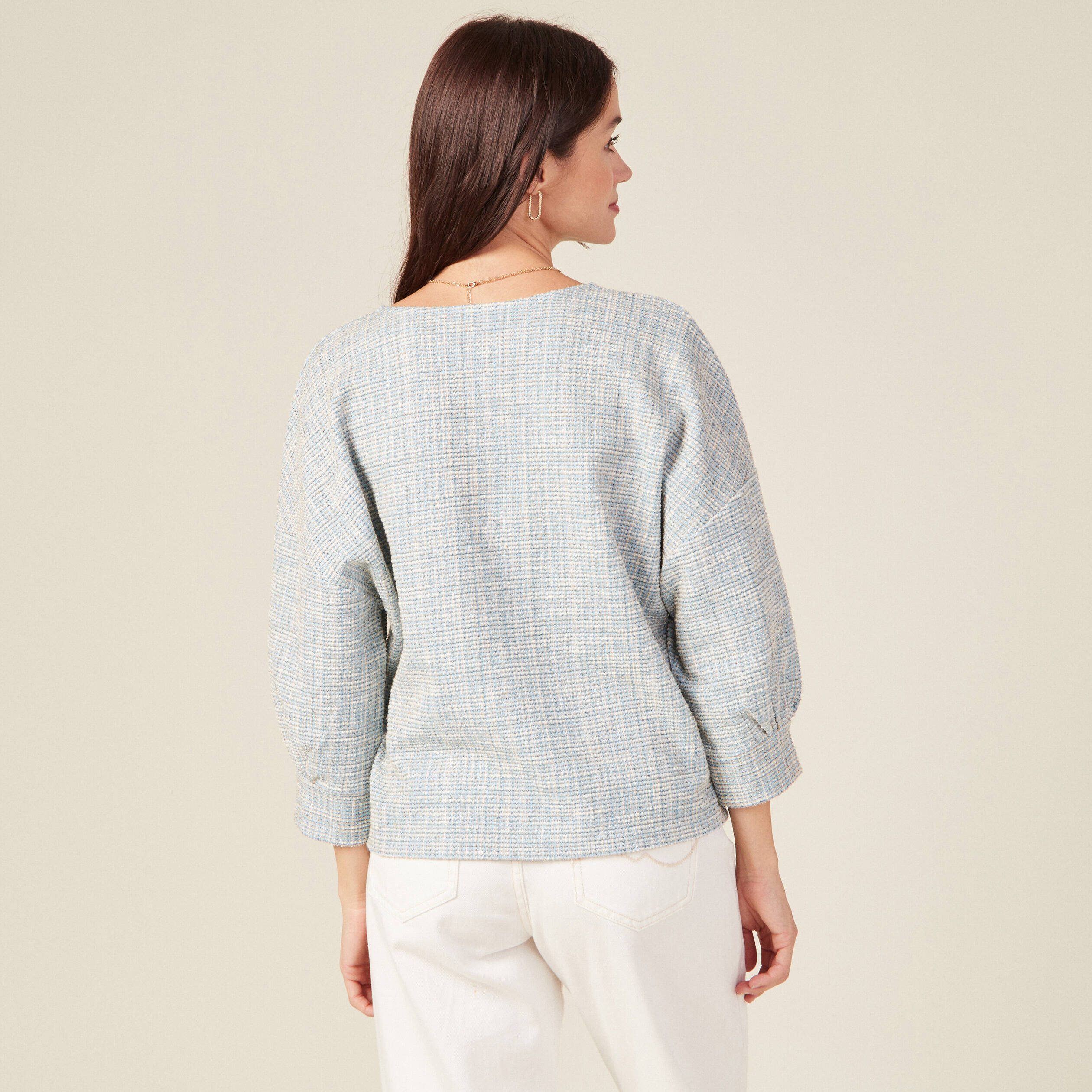 sweat eco responsable bleu femme Sweat éco-responsable bleu femme