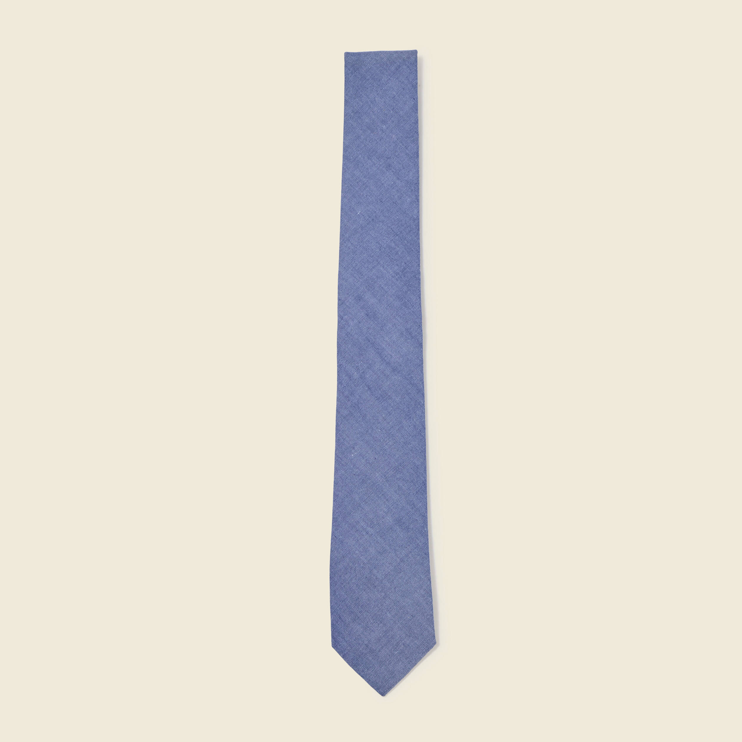Cravate en coton bleu gris homme