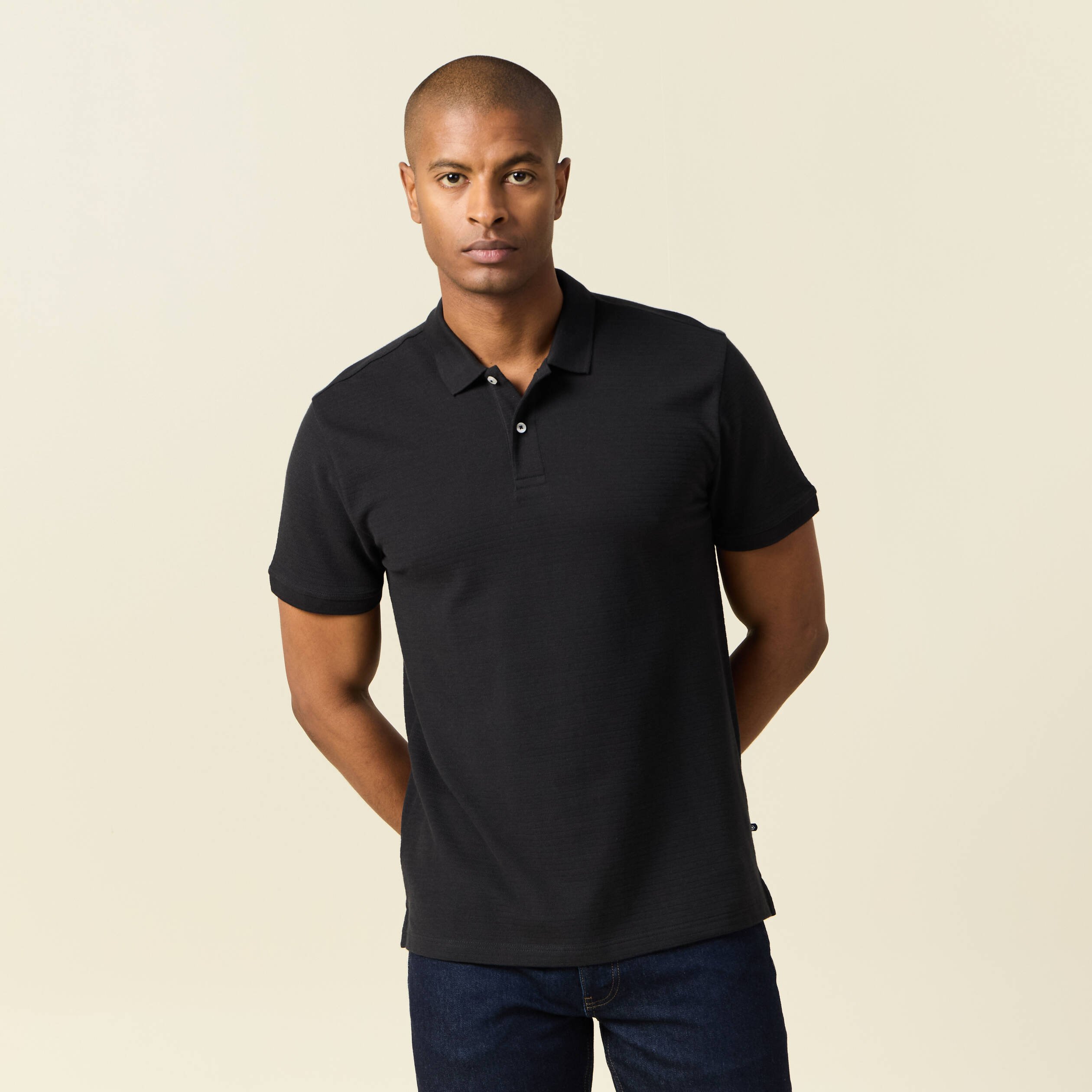 éco Responsable Polo Homme Bonobo Polo éco-responsable Noir Homme