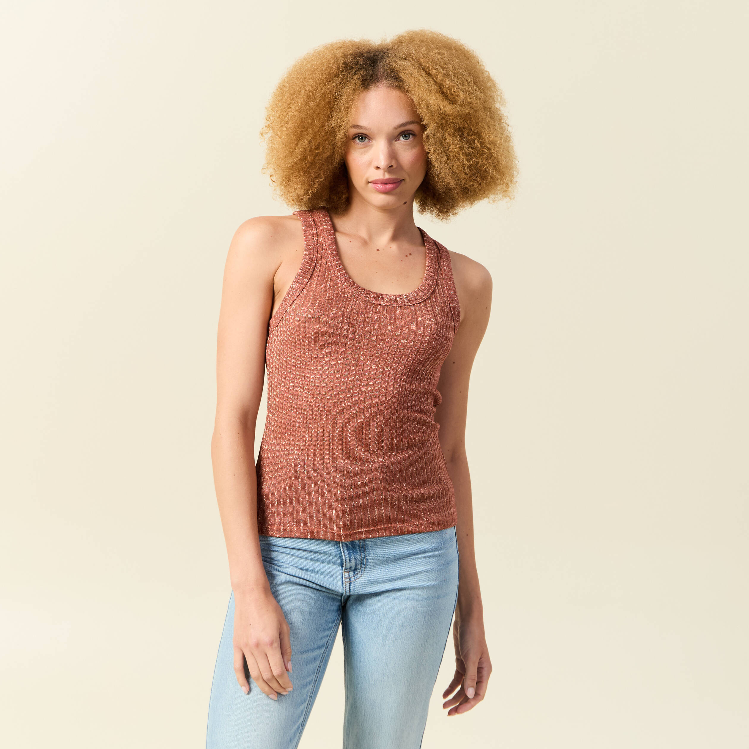 debardeur sans manches vieux rose femme Débardeur sans manches vieux rose femme