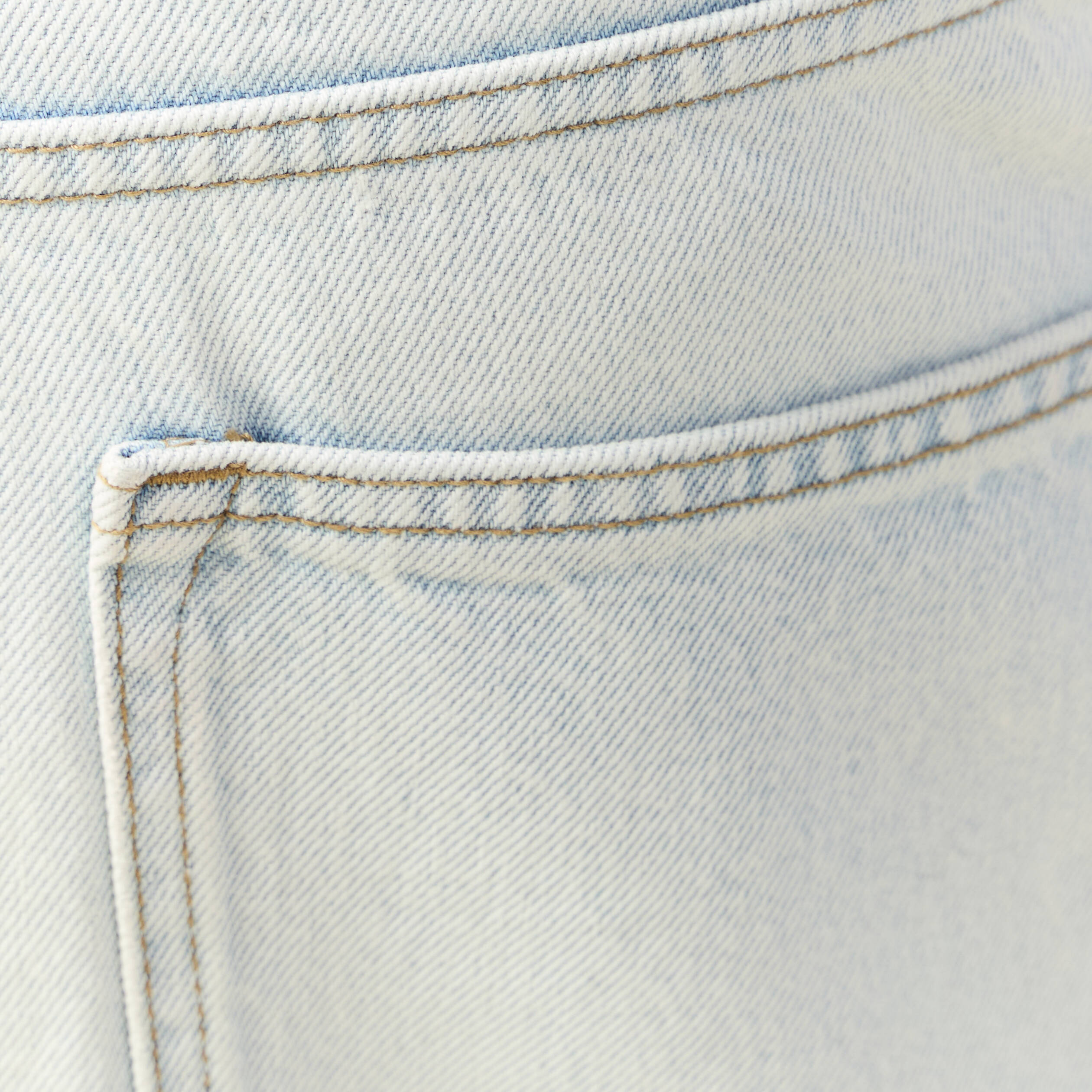 bermuda droit en jean denim snow bleach homme Bermuda droit en jean denim snow bleach homme