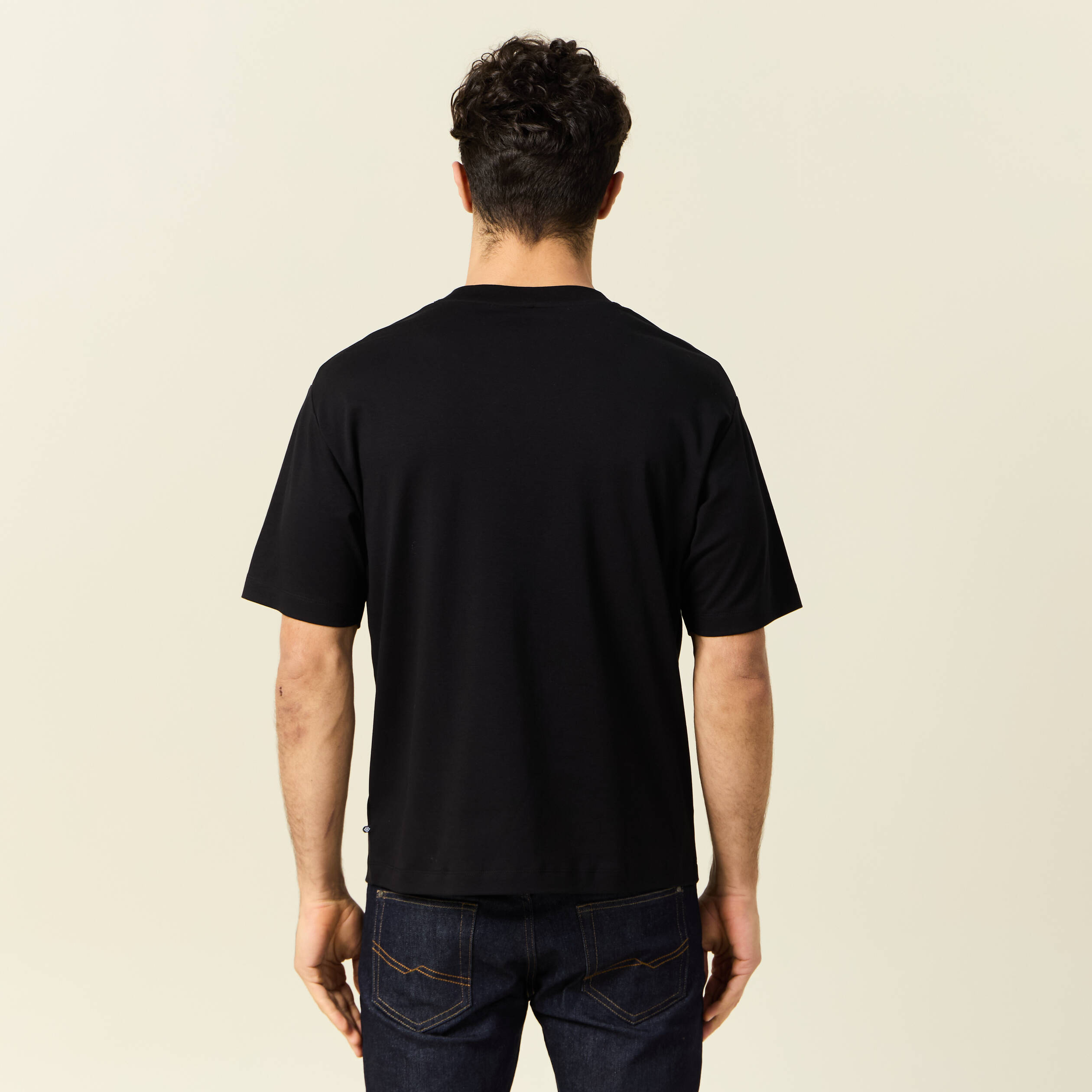 t shirt manches courtes noir homme T-shirt manches courtes noir homme