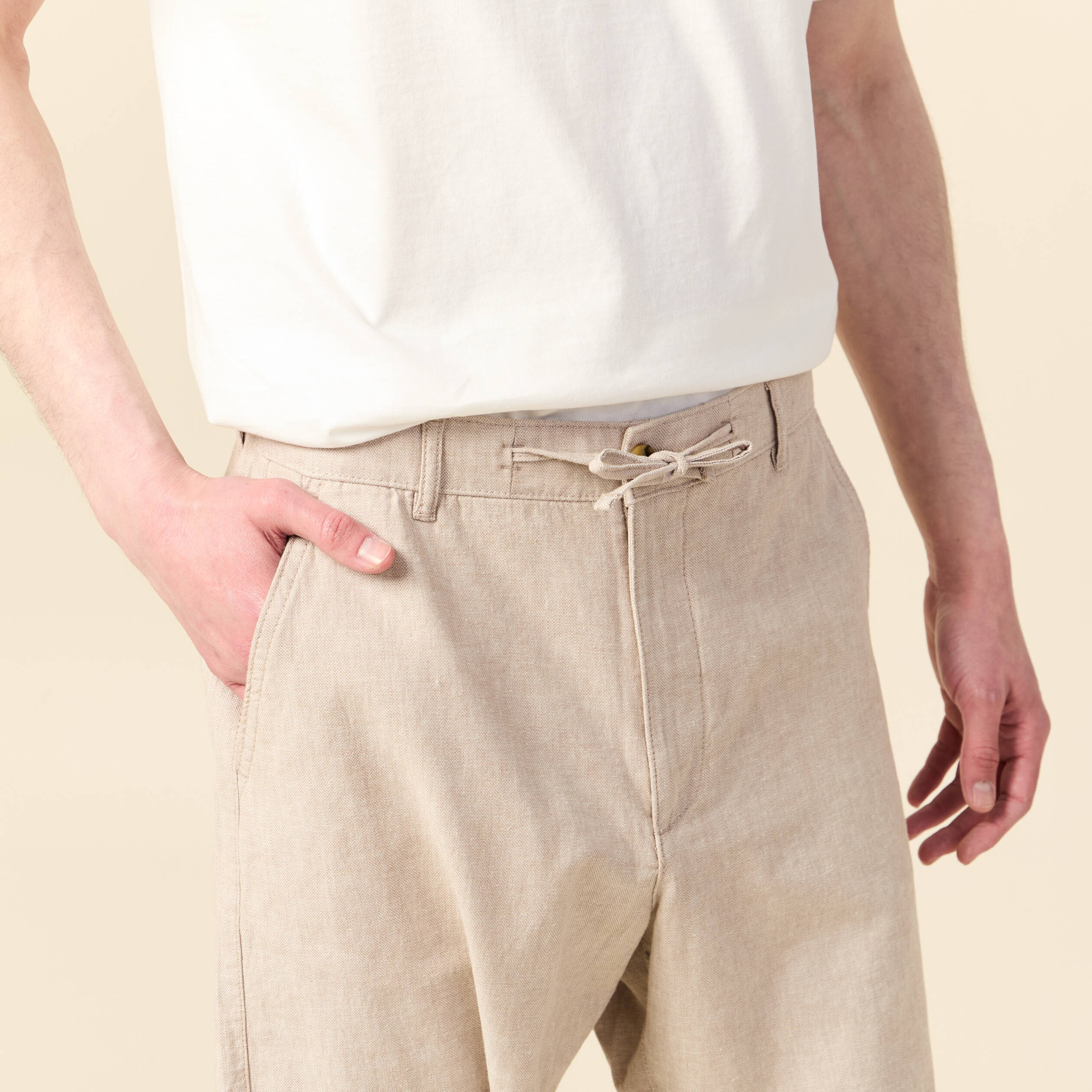bermuda droit beige homme Bermuda droit beige homme