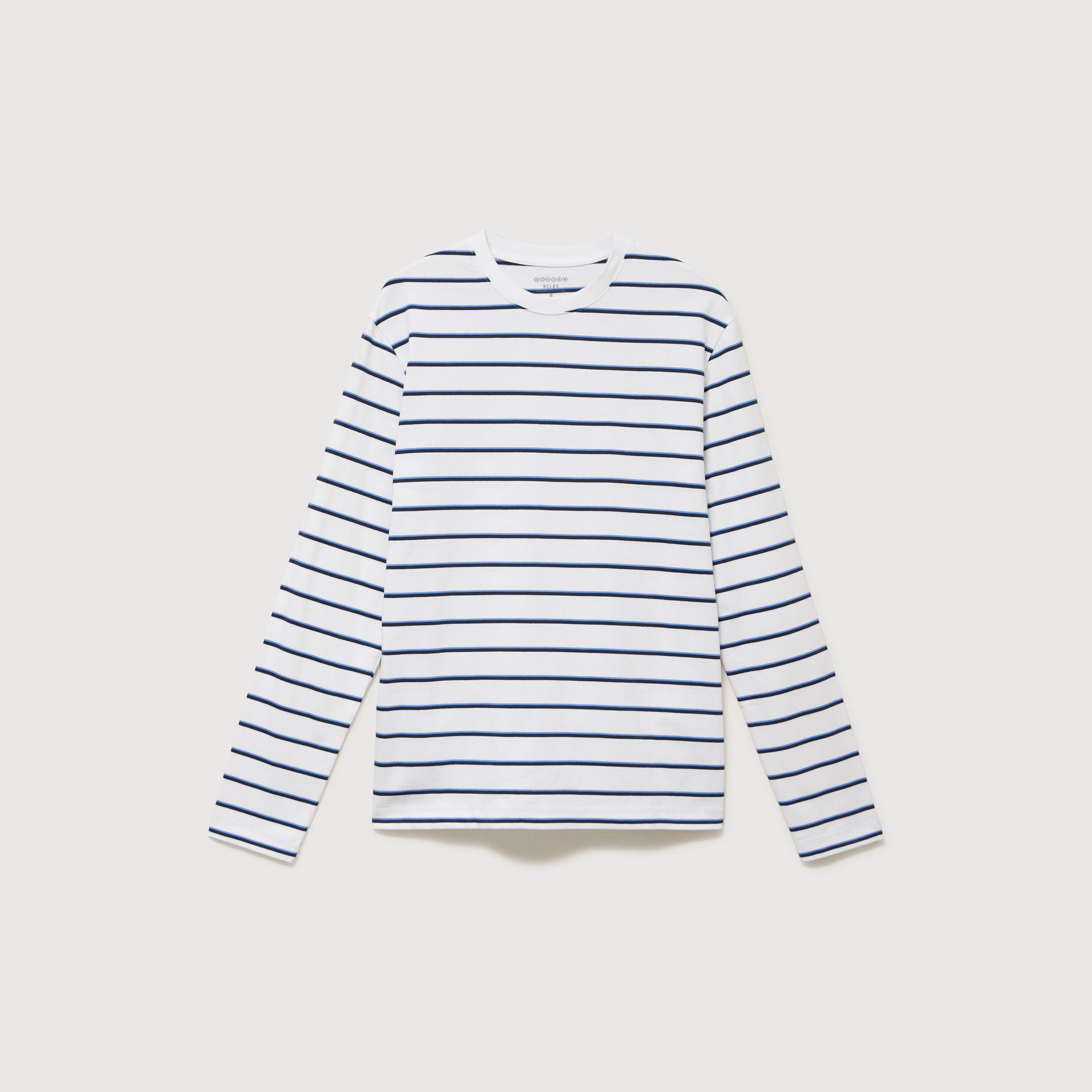 Marini&egrave;re manches longues col ras du cou bleu violet homme