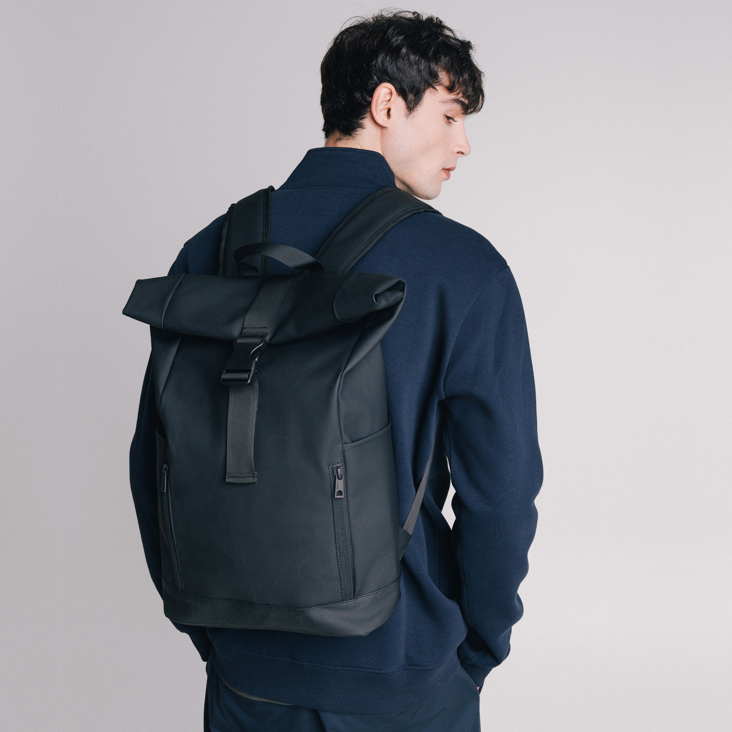 Sac à dos pour ordinateur noir homme Bonobo
