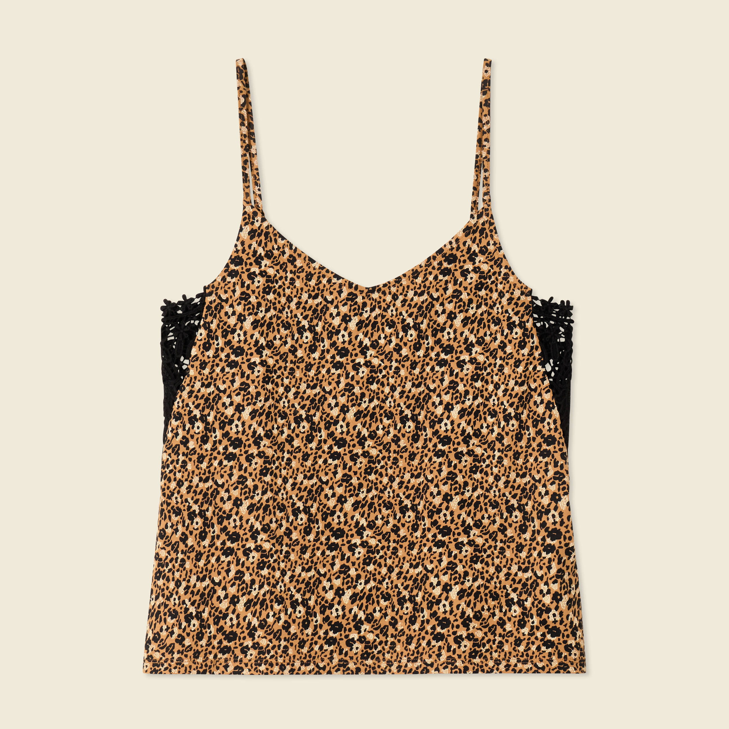debardeur bretelles fines camel femme Débardeur bretelles fines camel femme