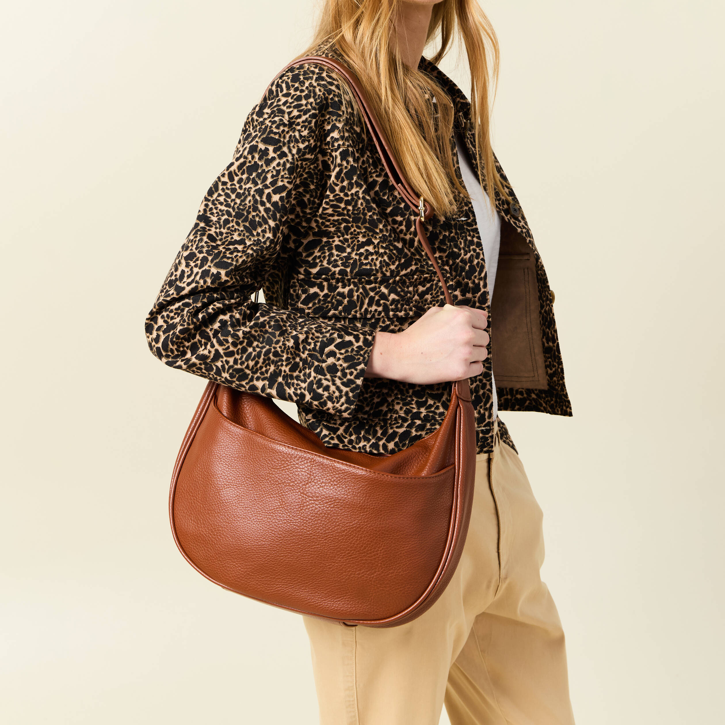 sac demi lune marron femme Sac demi-lune marron femme