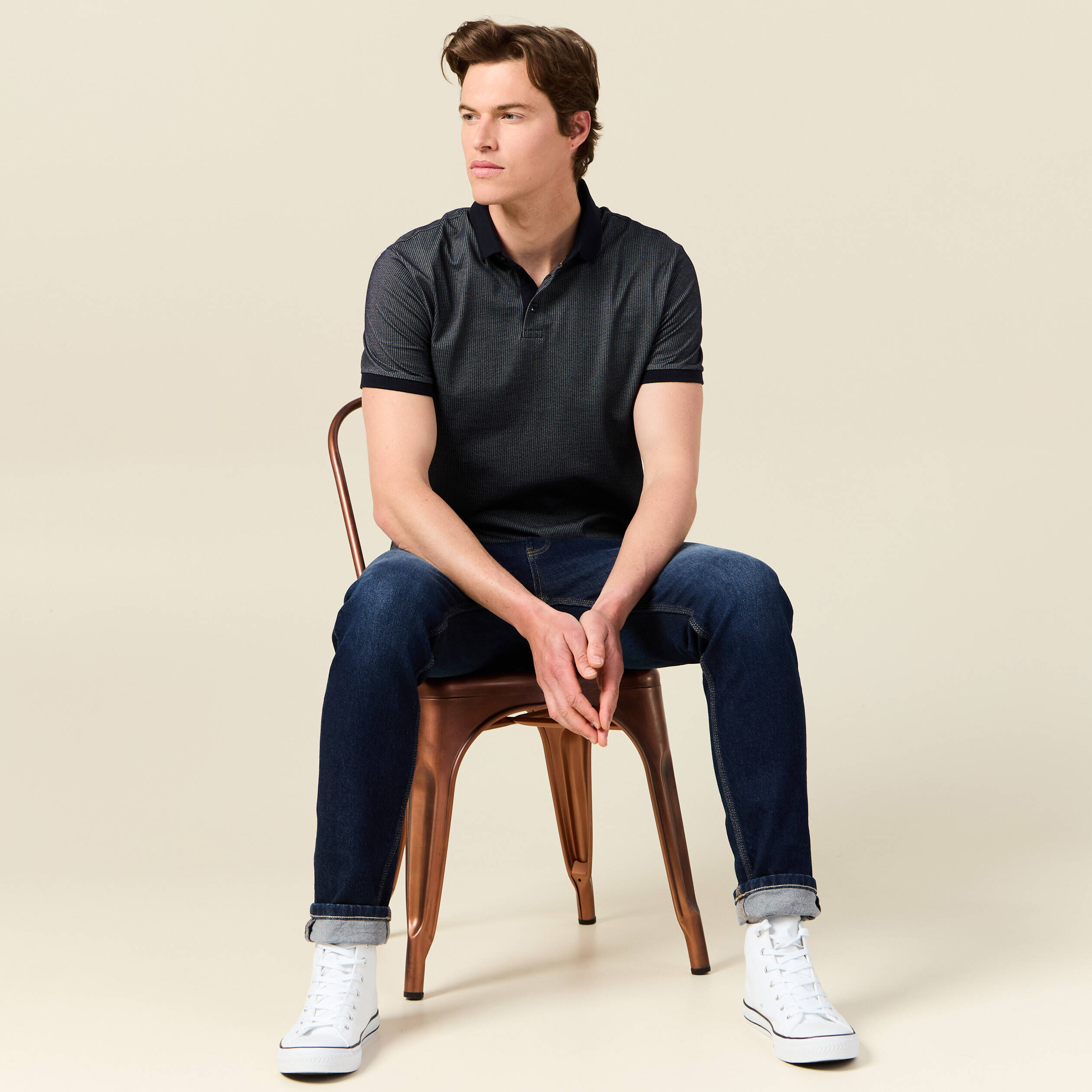 polo manches courtes bleu marine homme Polo manches courtes bleu marine homme