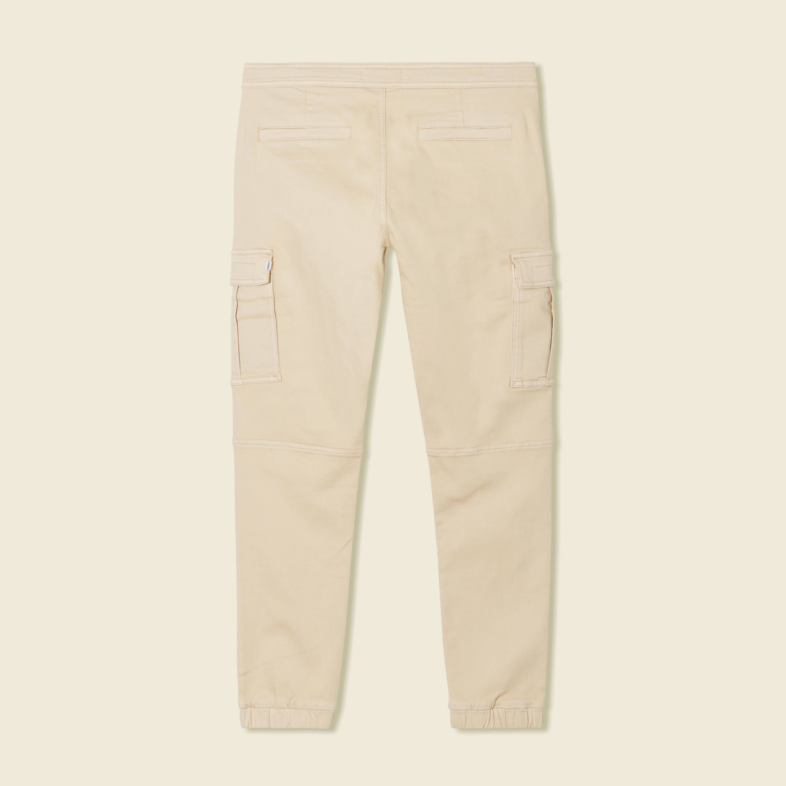 Pantalon battle bas resserr&eacute; beige homme