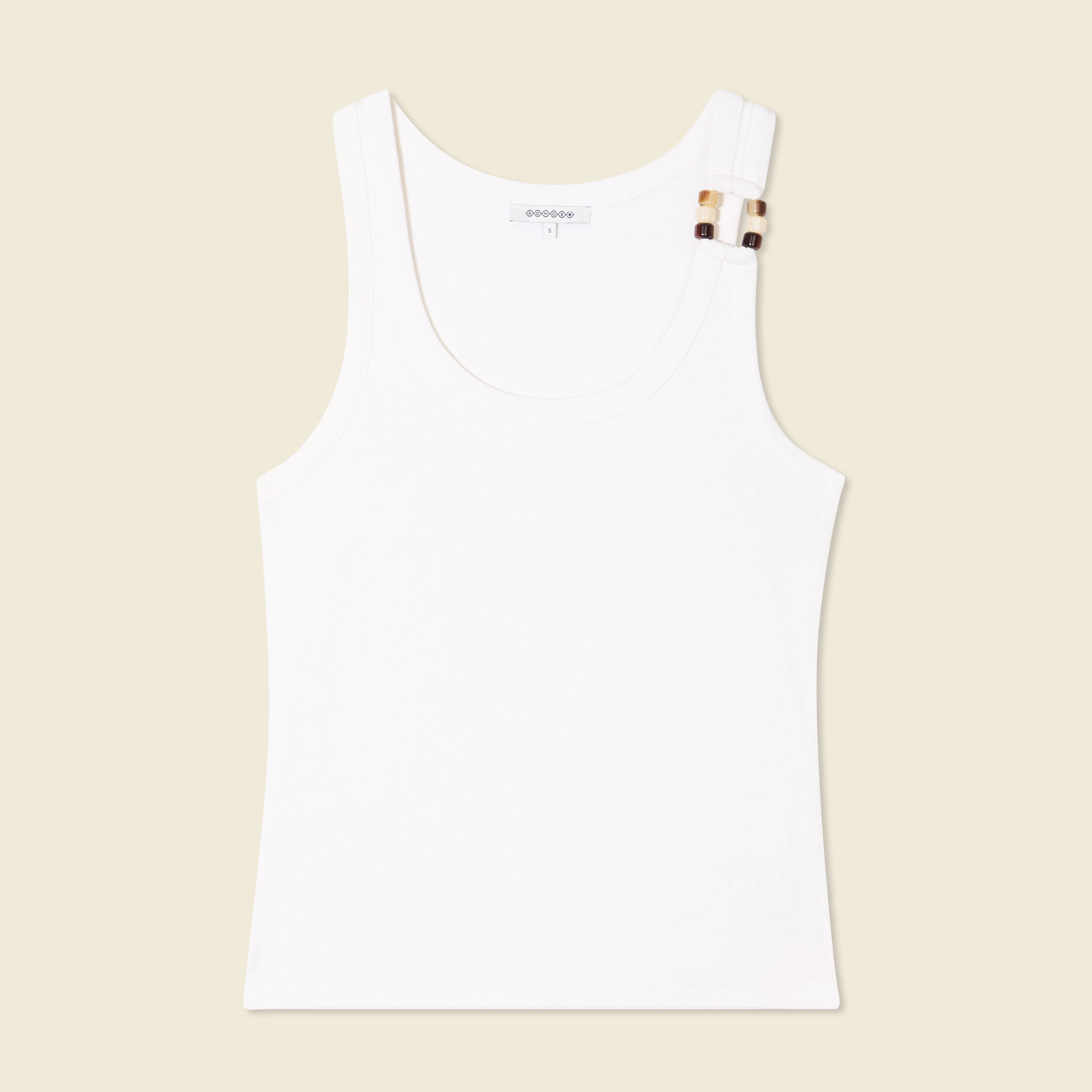 debardeur sans manches ecru femme Débardeur sans manches ecru femme