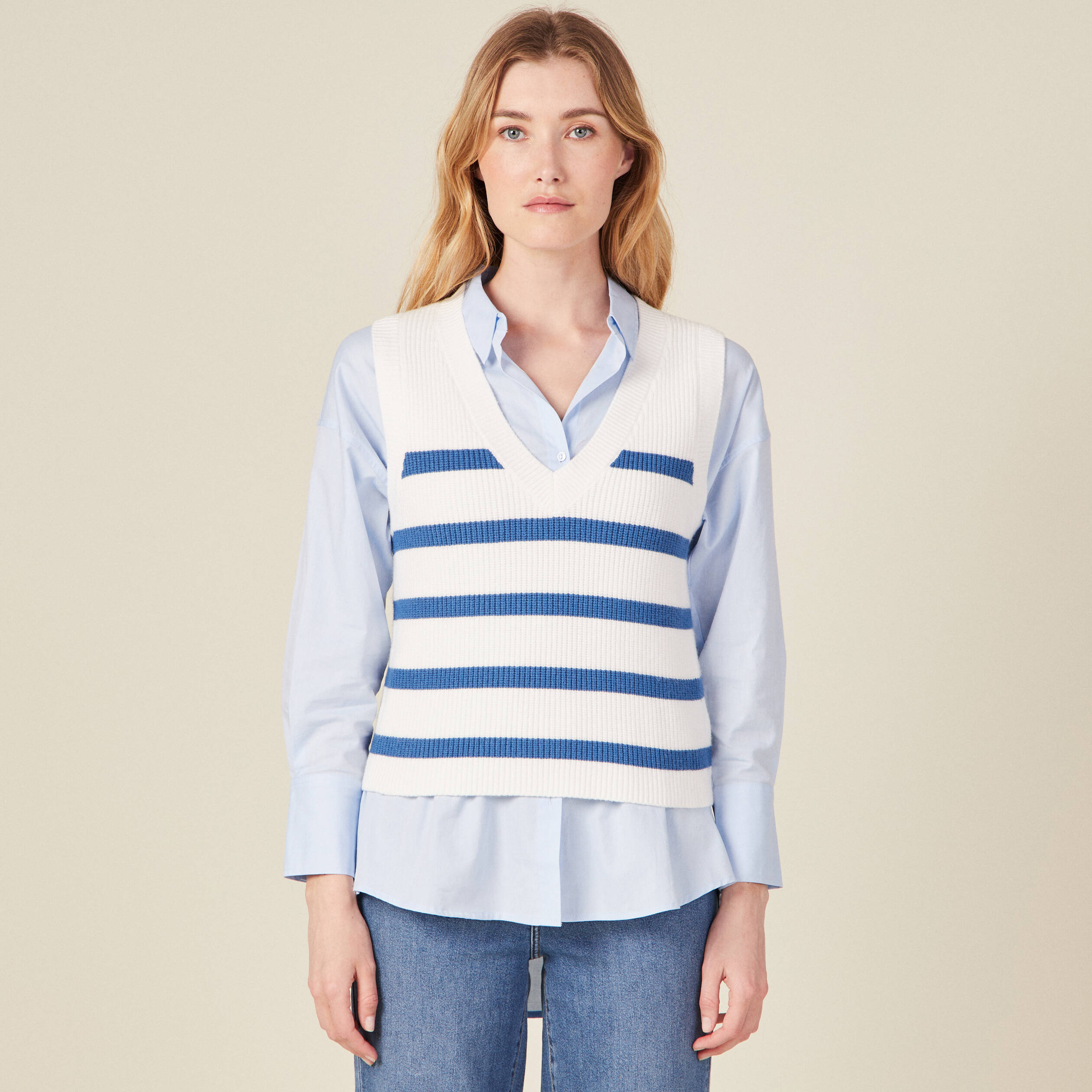 pull eco responsable ecru femme Pull éco-responsable ecru femme