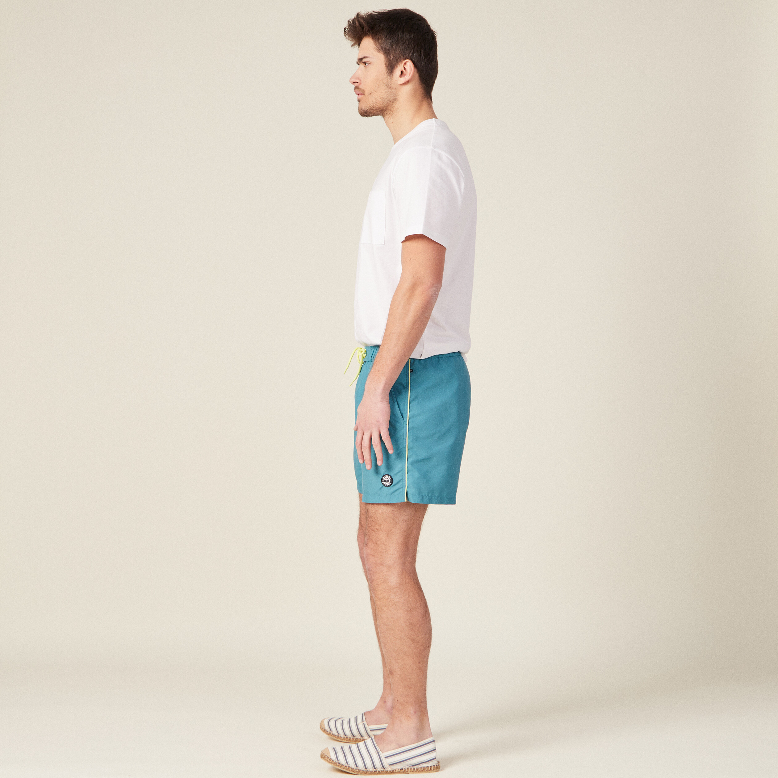 short de bain bleu petrole homme Short de bain bleu pétrole homme