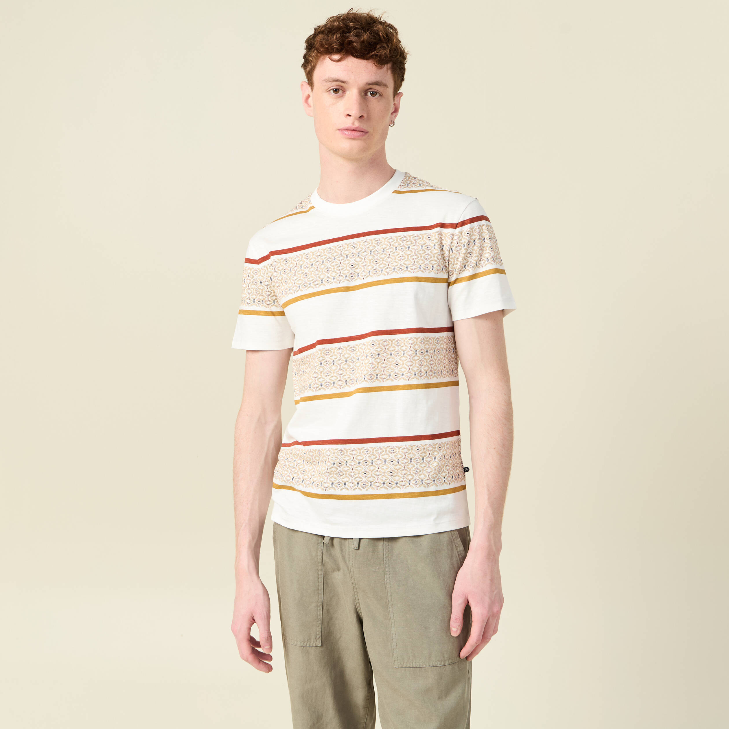 t shirt eco responsable ecru homme T-shirt éco-responsable ecru homme