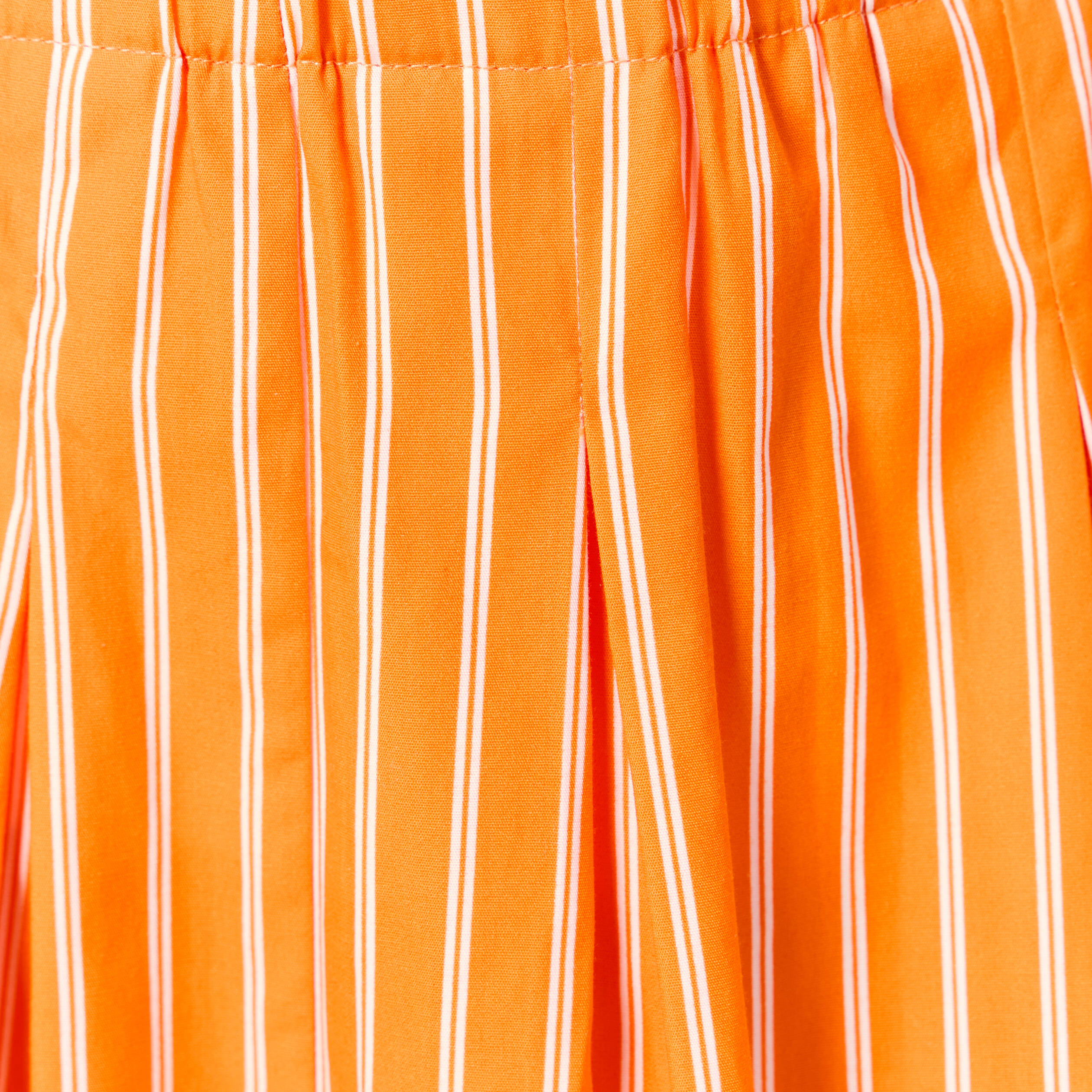 jupe taille haute en coton orange femme Jupe taille haute en coton orange femme