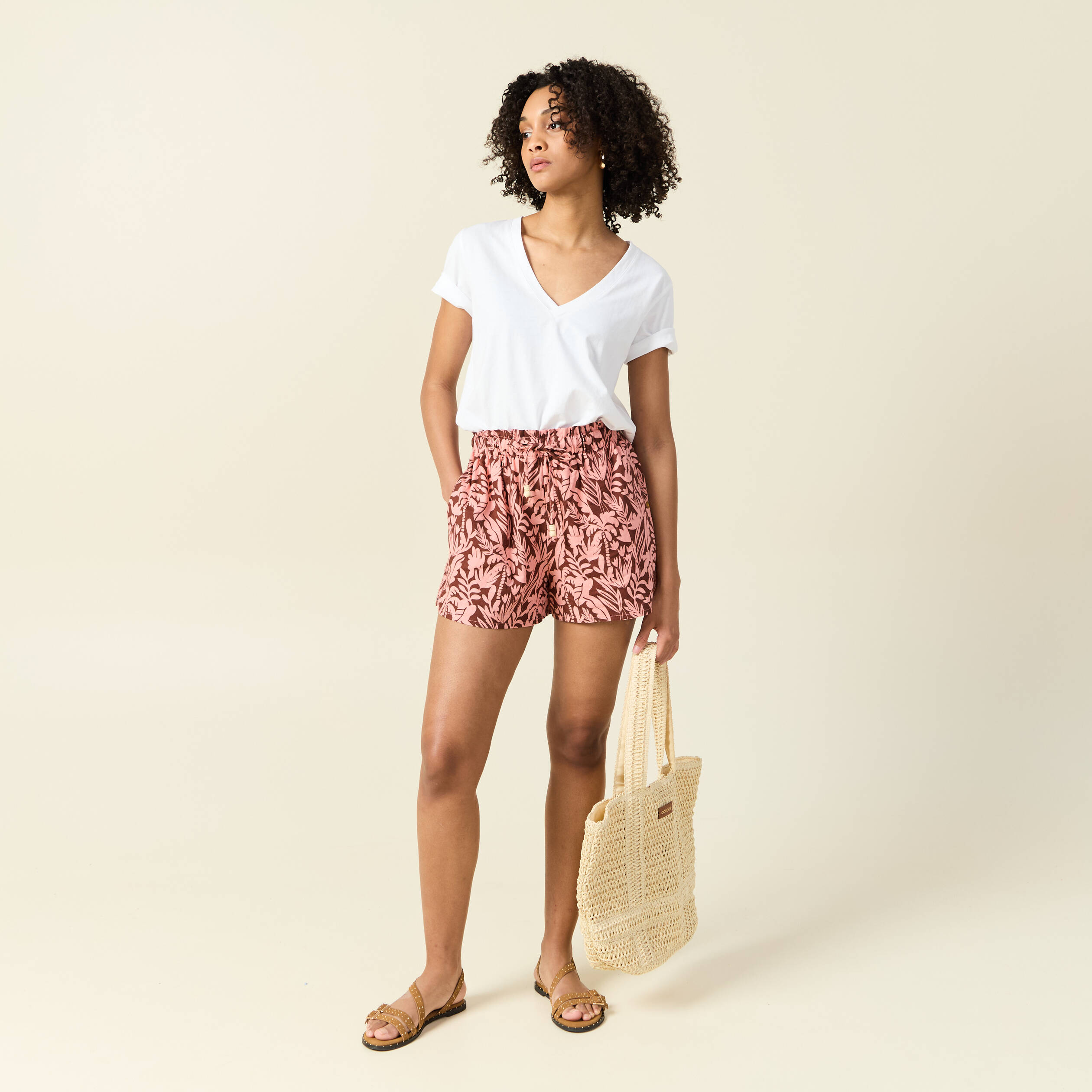 short droit marron fonce femme Short droit marron foncé femme
