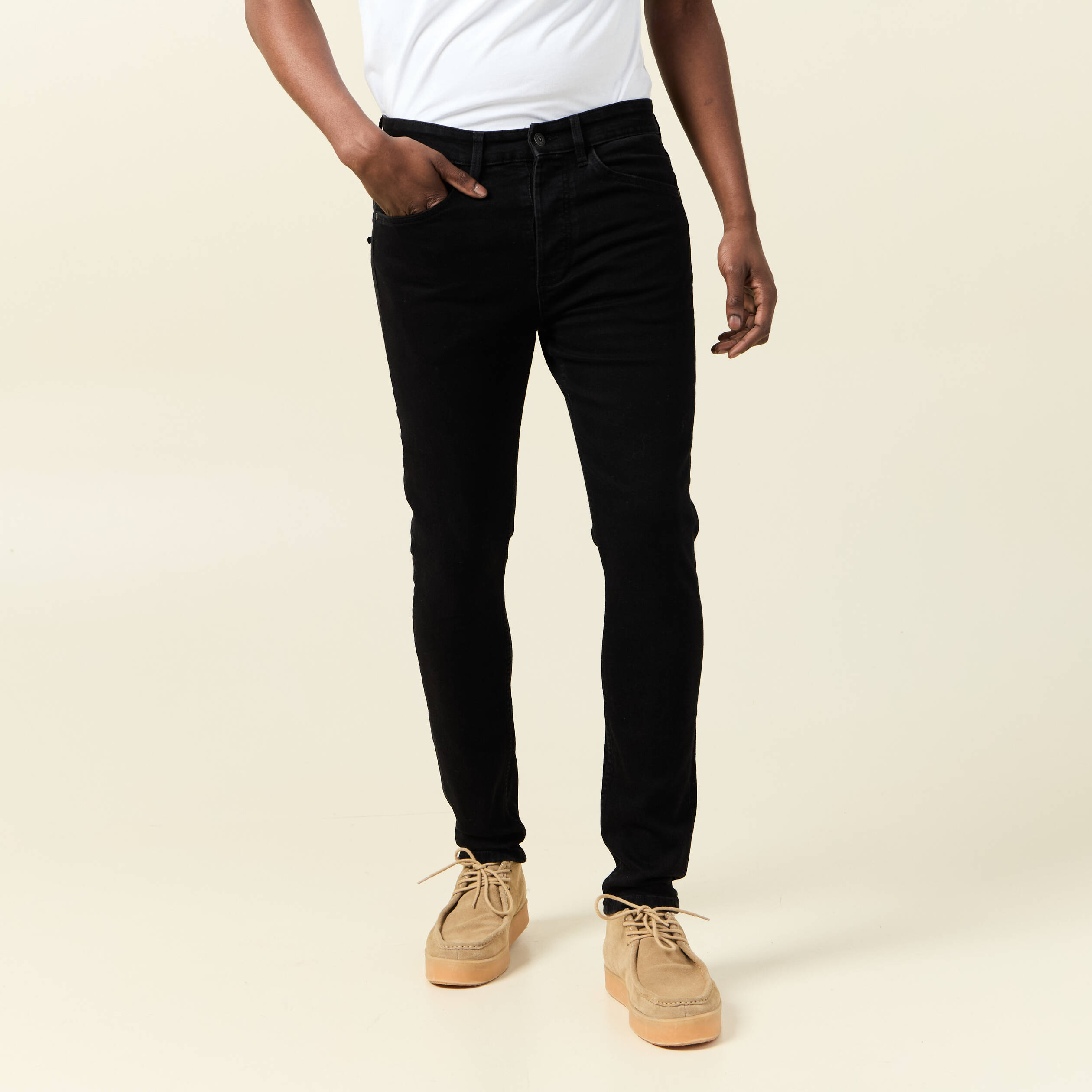 jeans skinny tapered denim noir homme Jeans skinny tapered denim noir homme