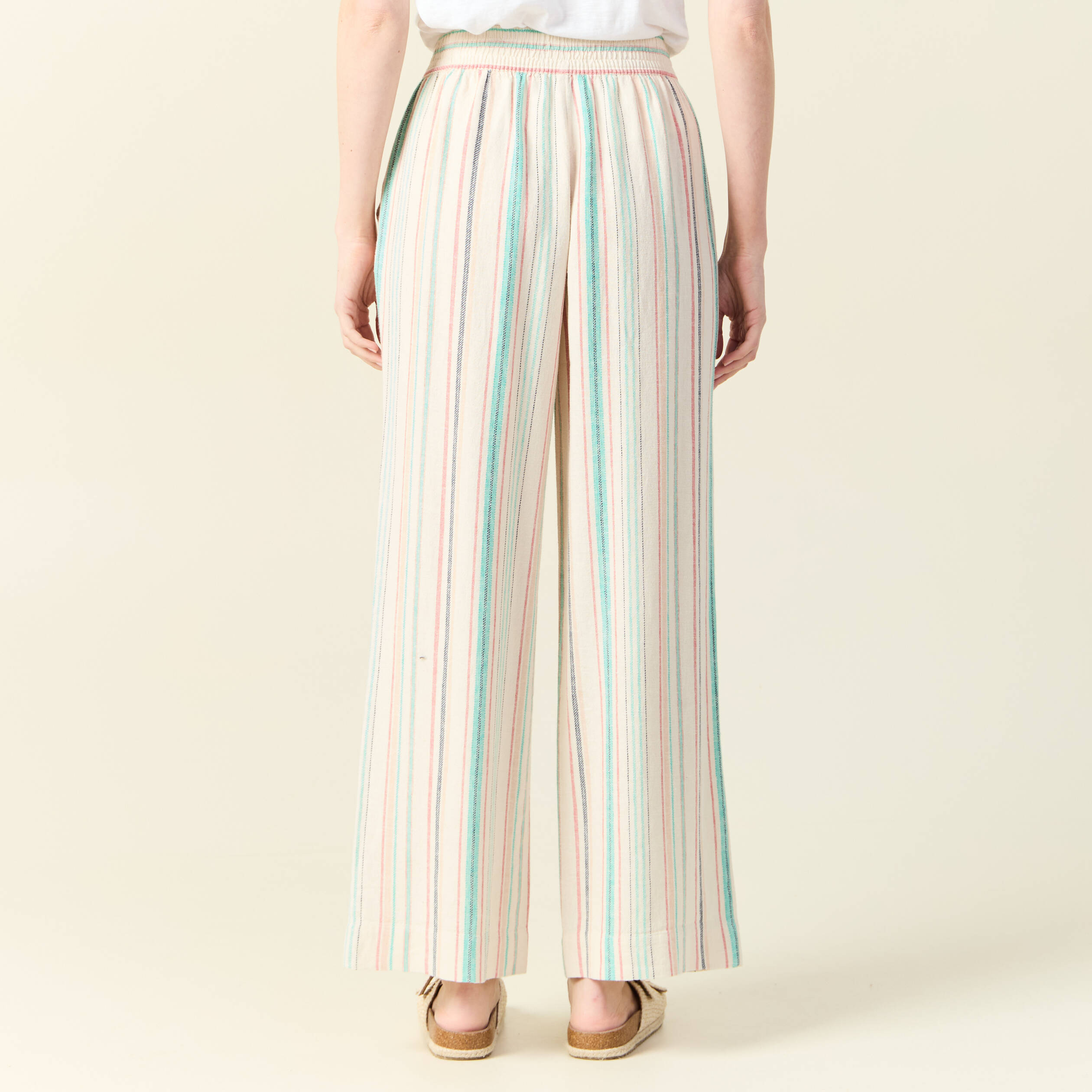 pantalon large fluide blanc femme Pantalon large fluide blanc femme