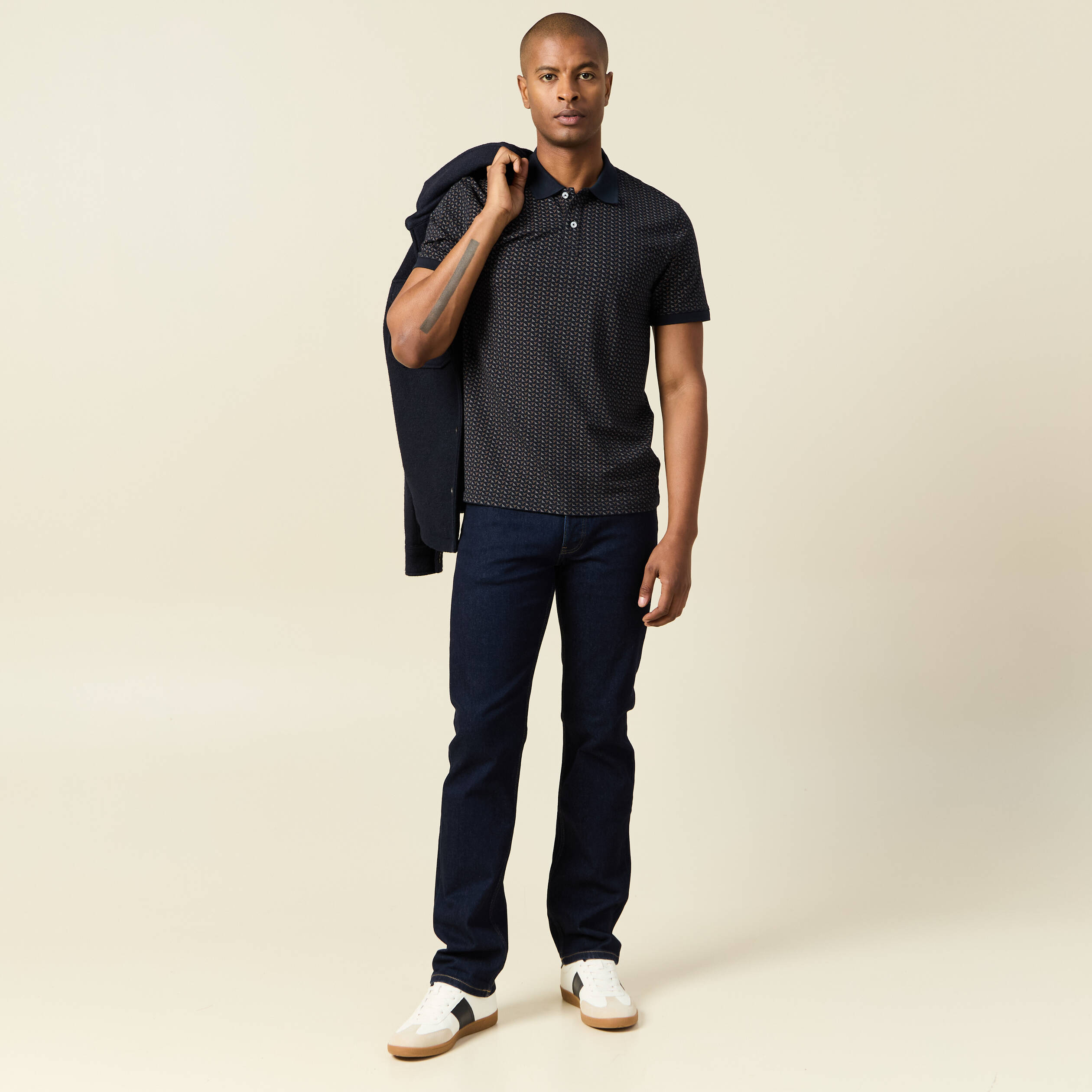 polo eco responsable bleu marine homme Polo éco-responsable bleu marine homme