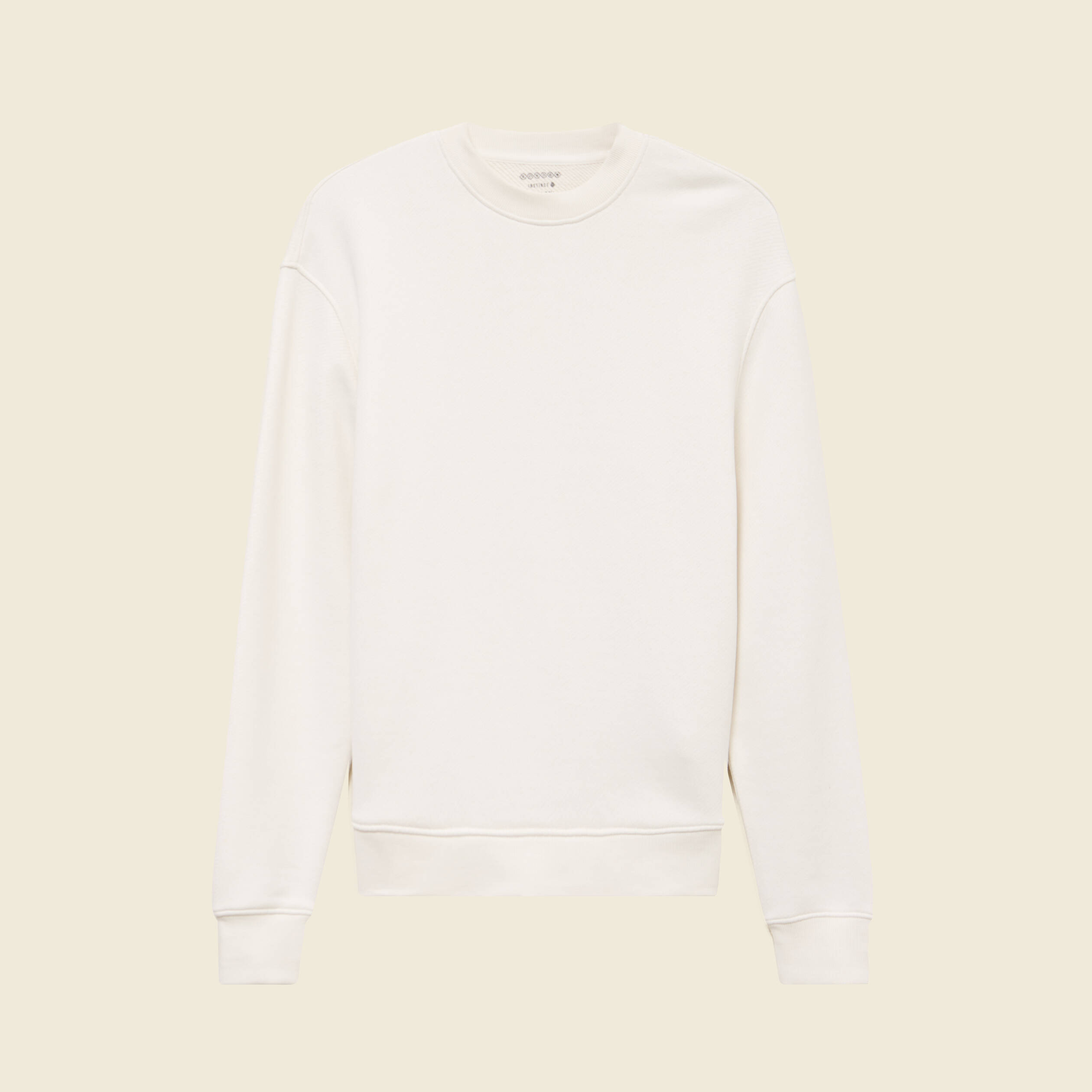Sweat manches longues ecru homme