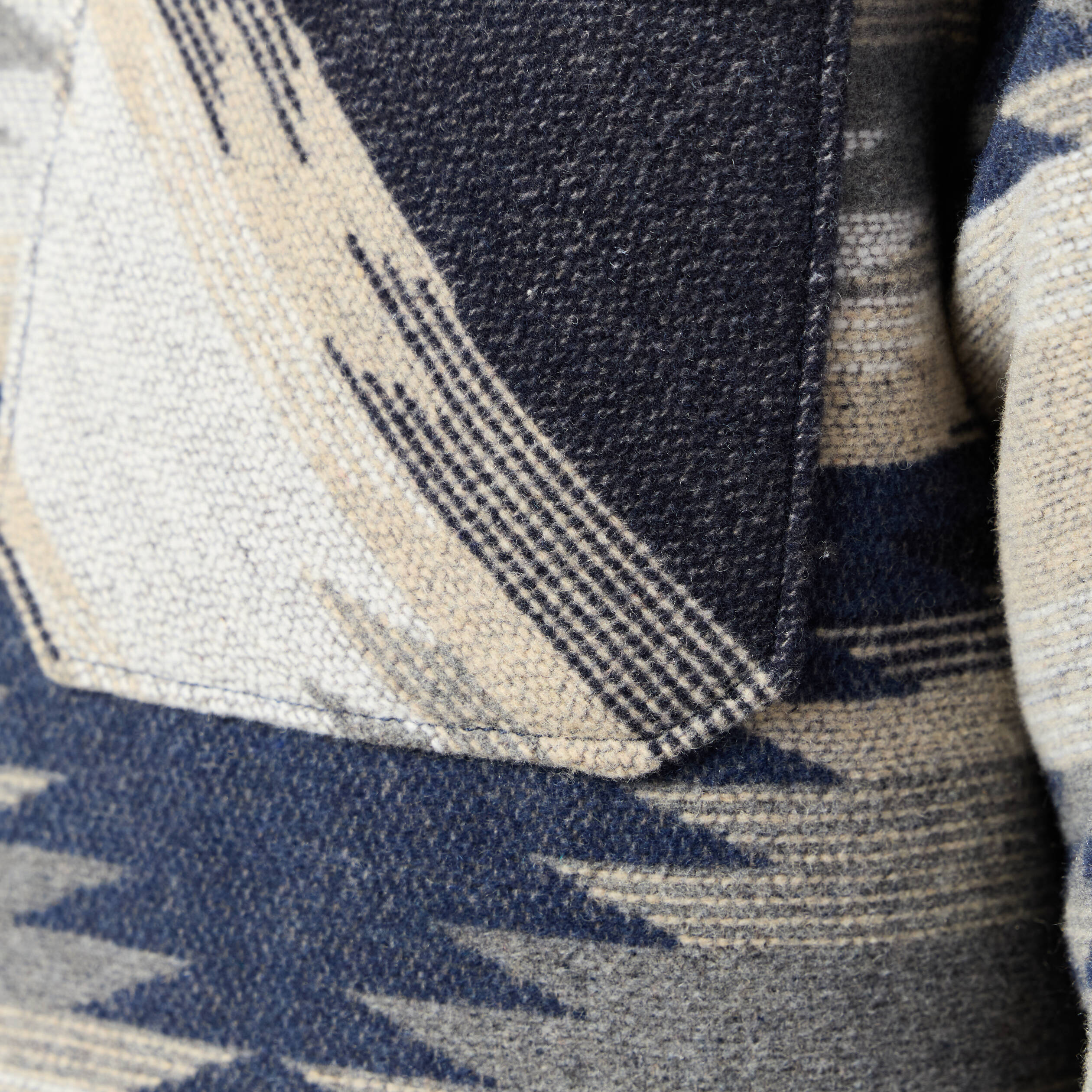 Veste surchemise droite bleu marine homme