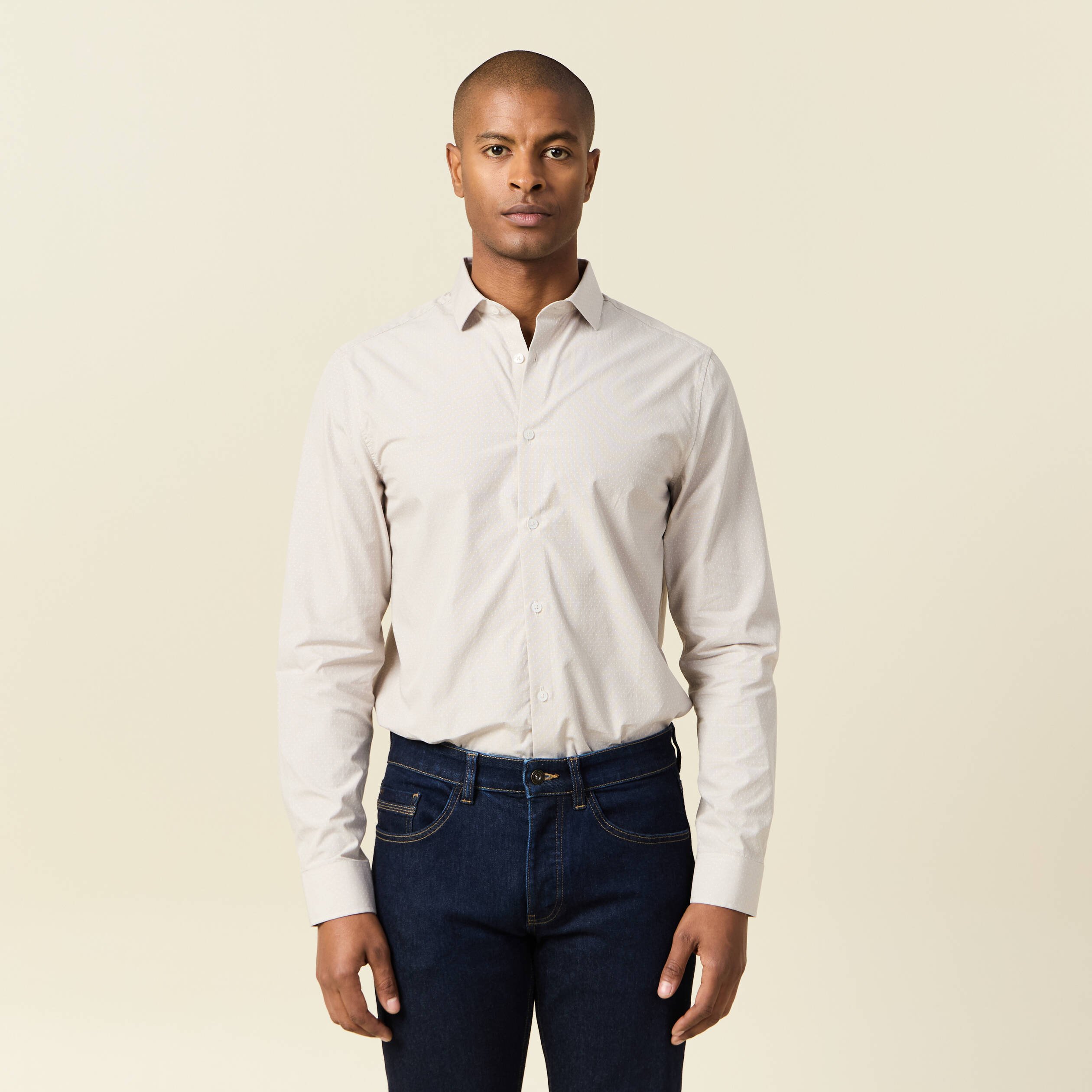 chemise manches longues gris homme Chemise manches longues gris homme
