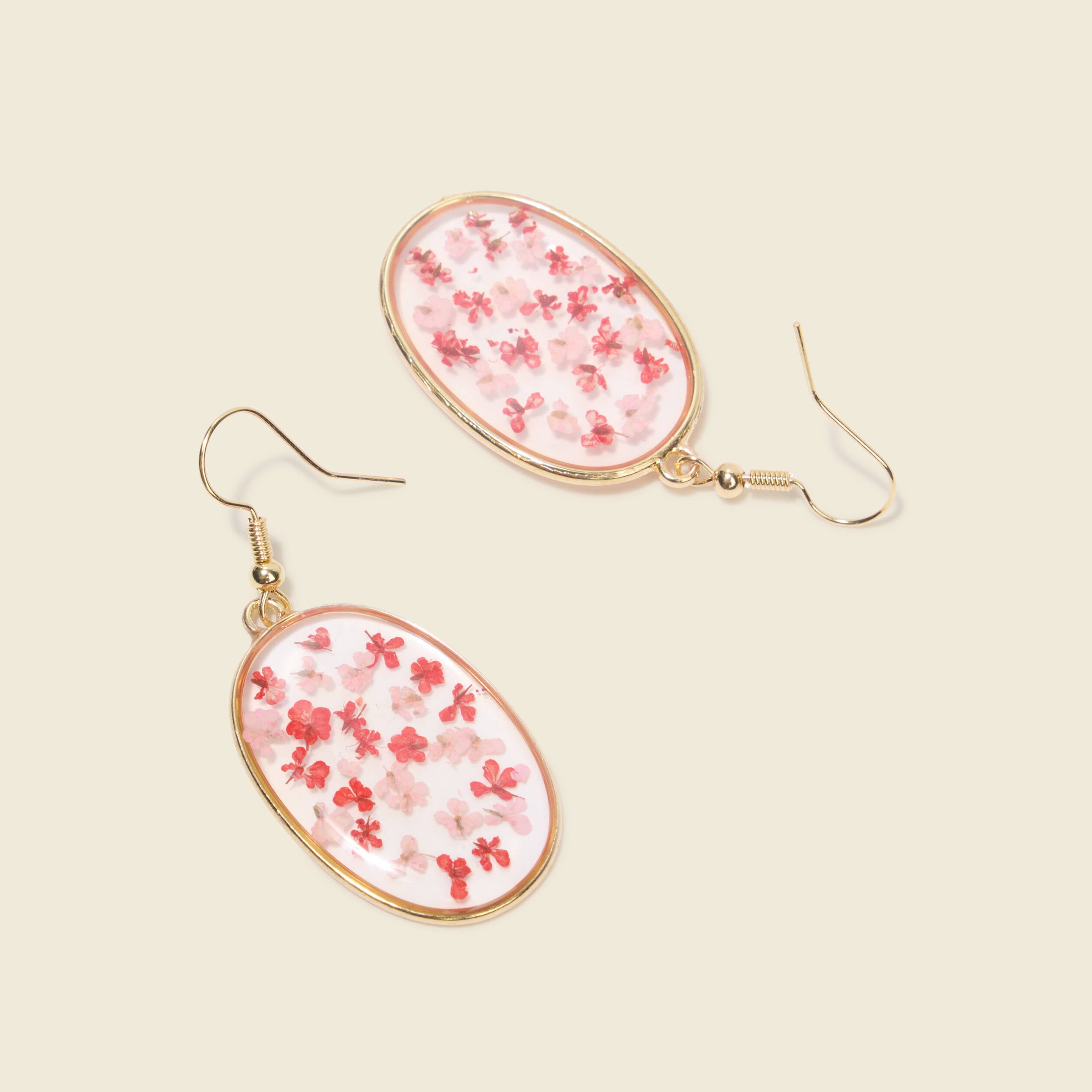 Boucles d'oreilles rose femme