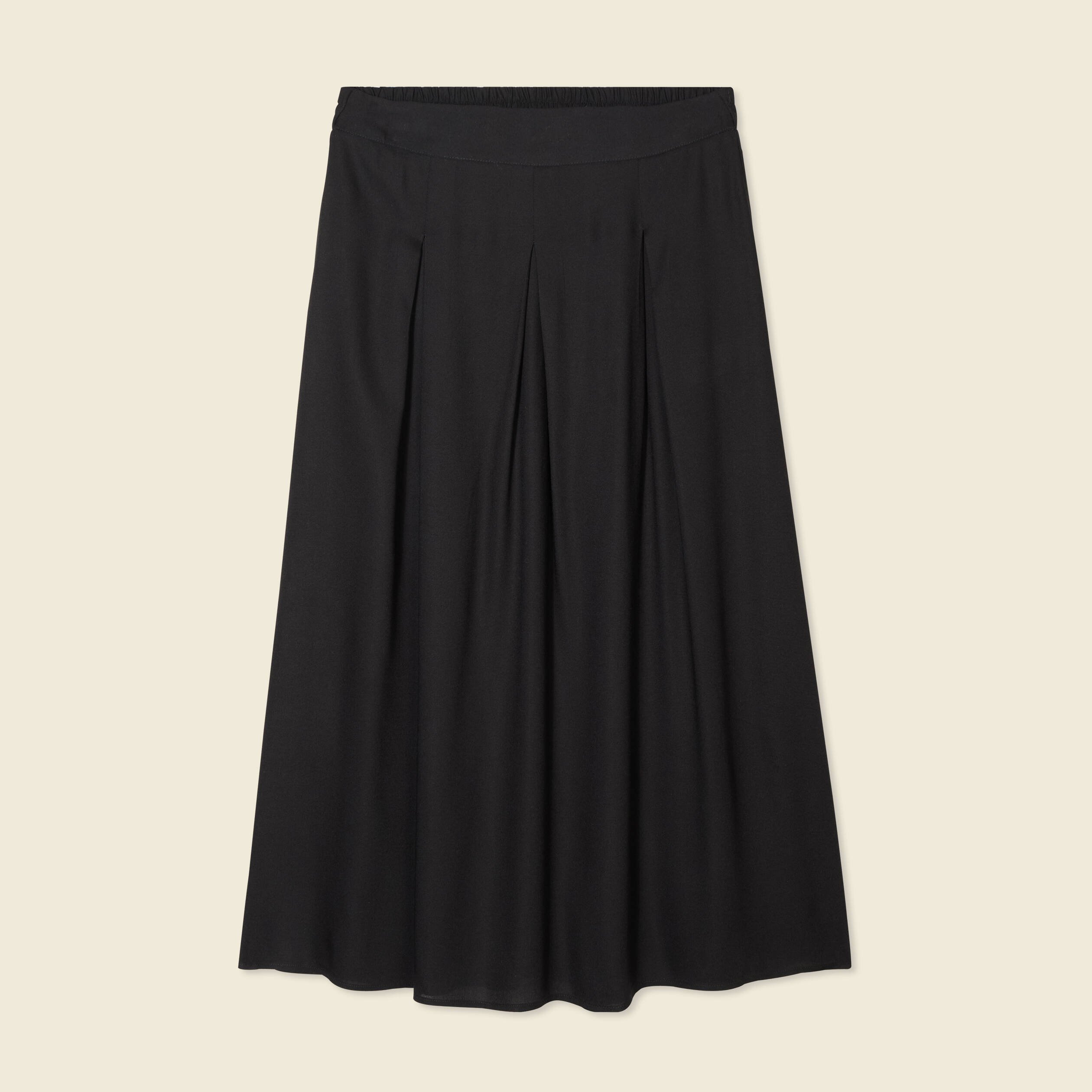 jupe longue evasee noir femme Jupe longue évasée noir femme