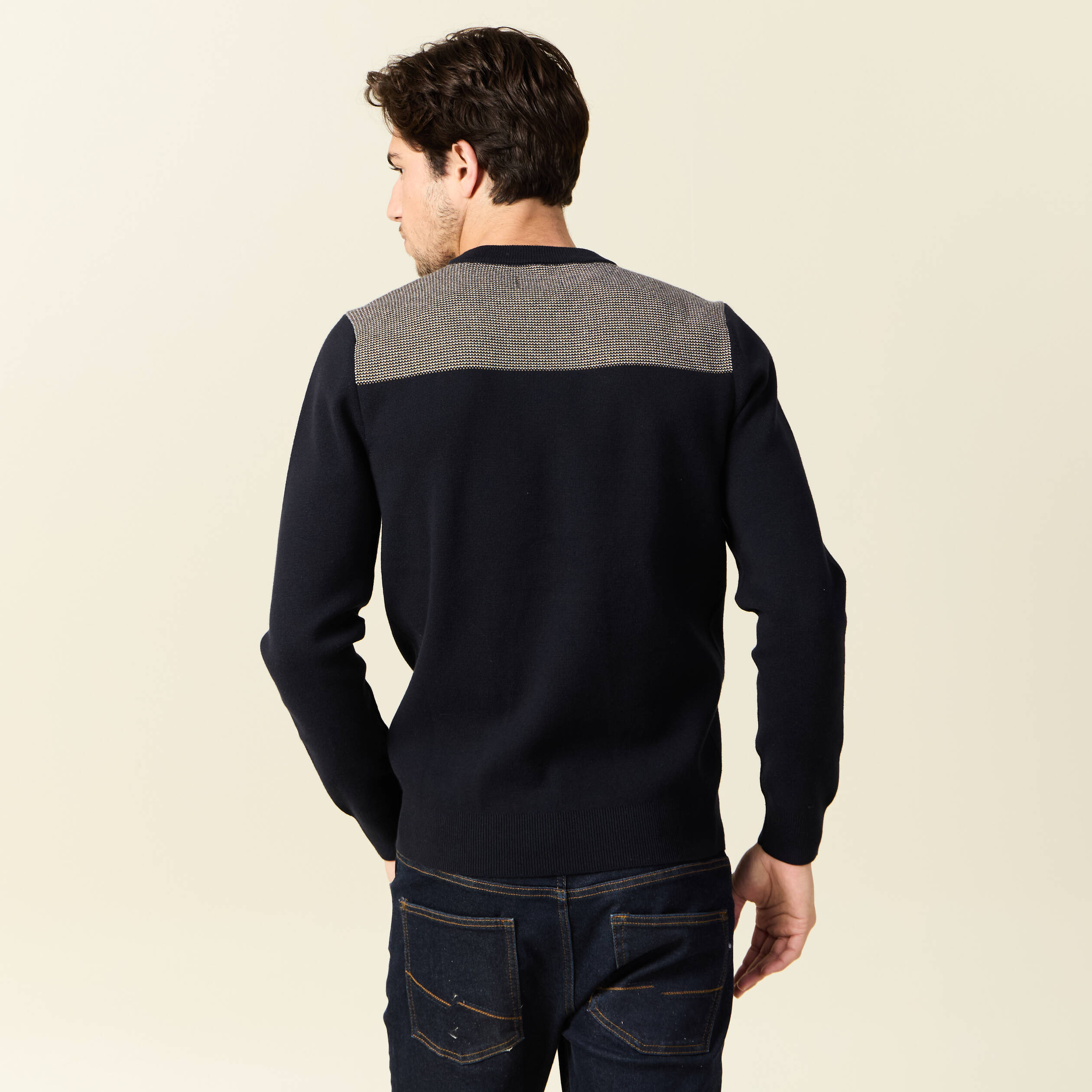 pull manches longues bleu marine homme Pull manches longues bleu marine homme