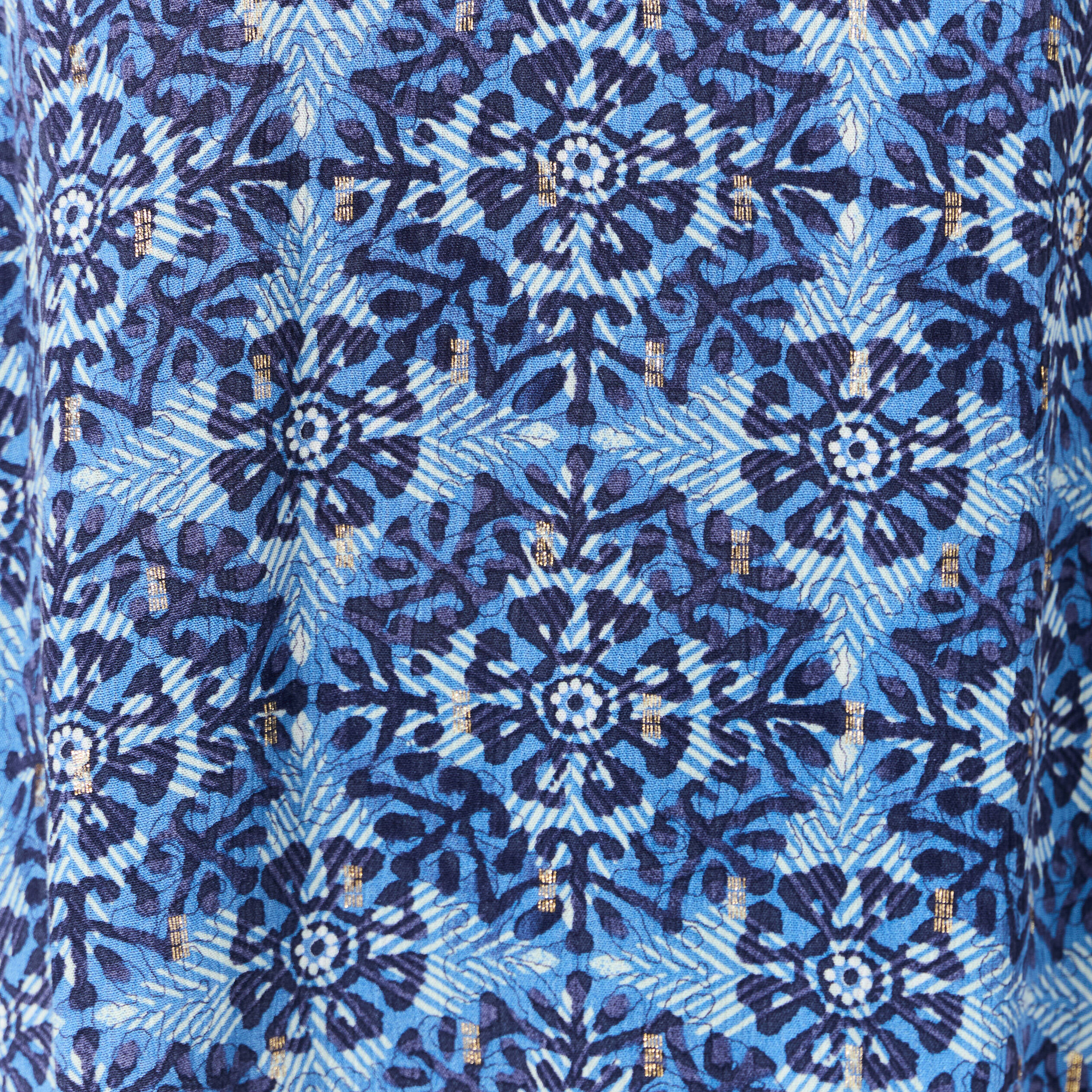 Caraco bretelles fines bleu femme