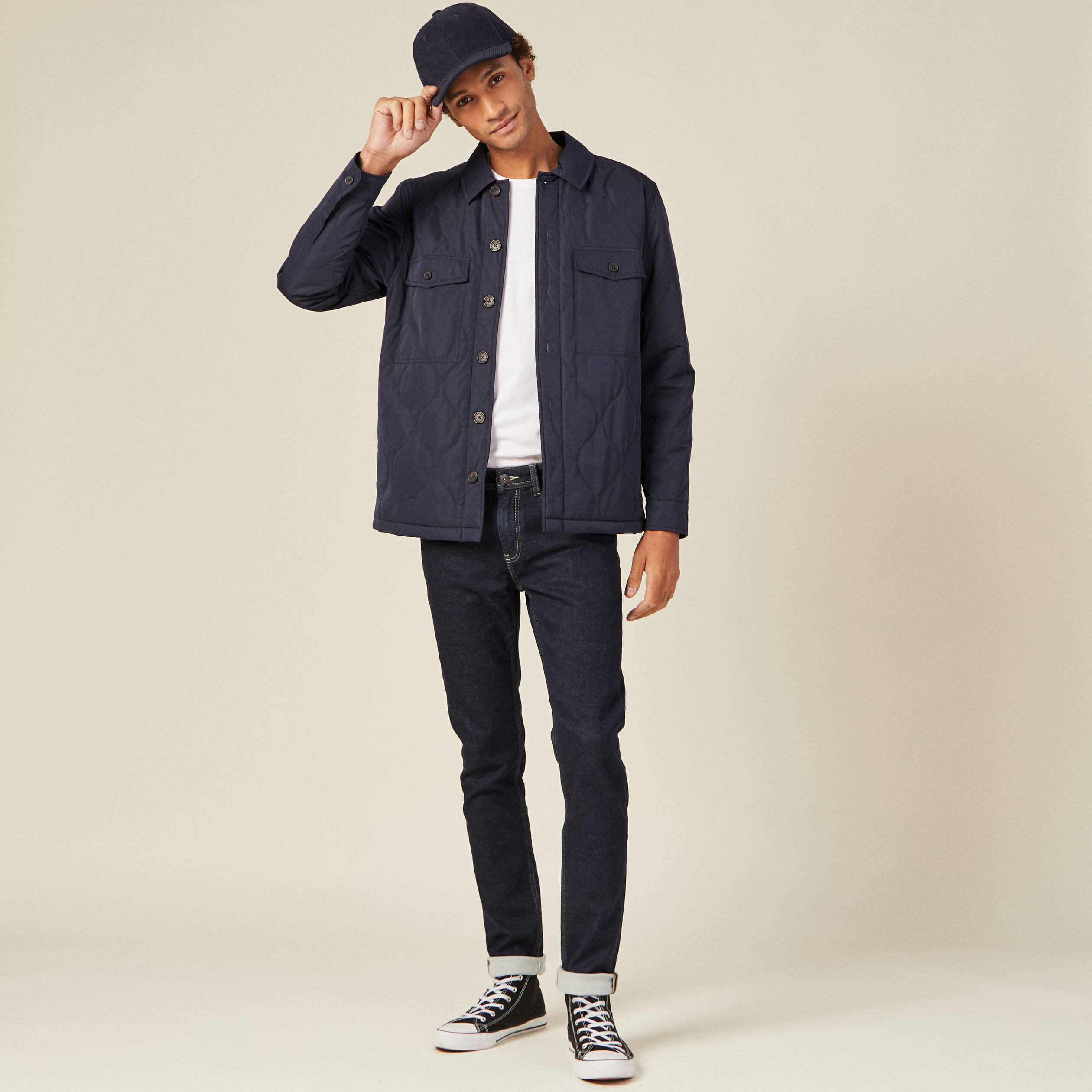 jeans homme slim effet used denim brut clean homme Jeans homme slim effet used denim brut clean homme