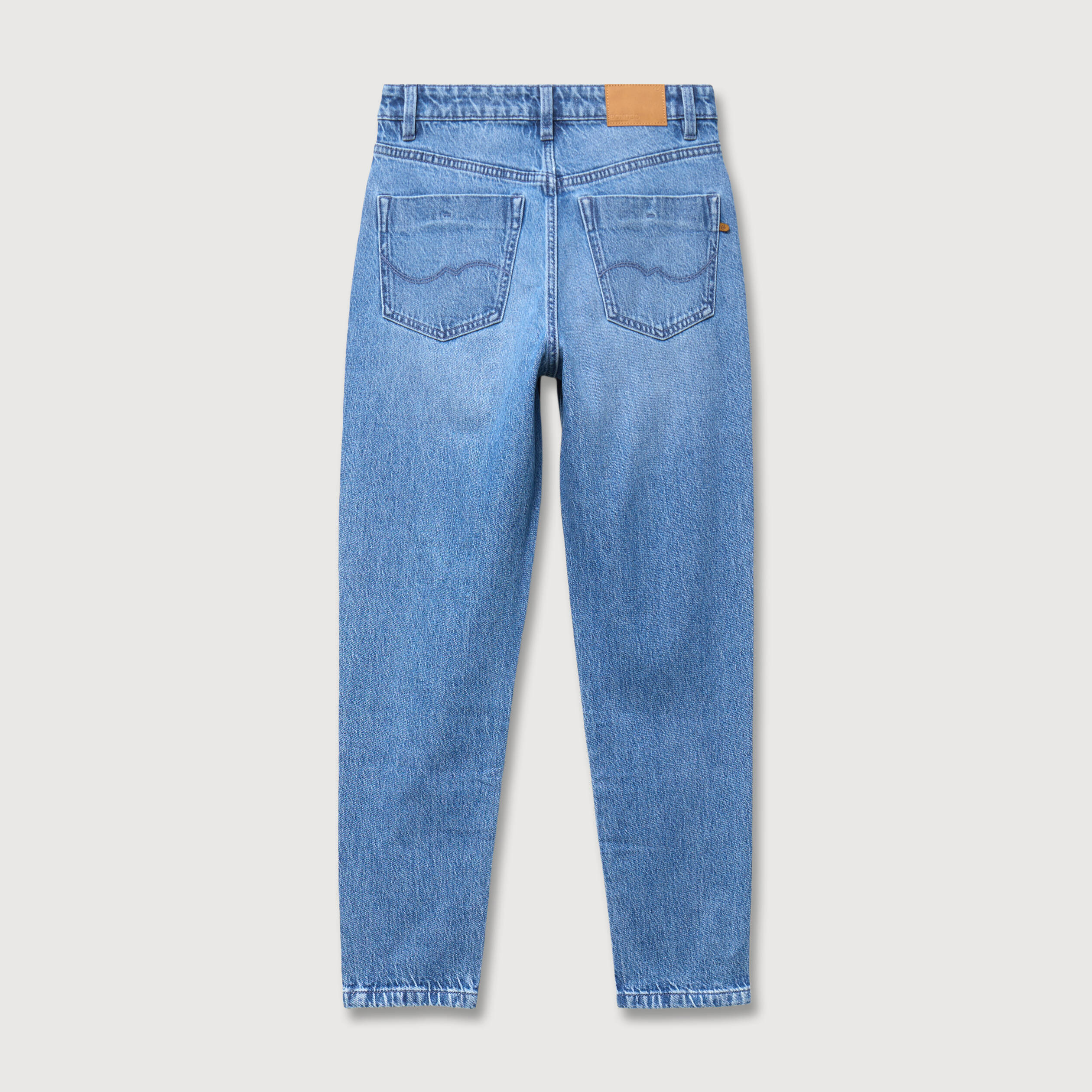 Jeans mom 7/8&egrave;me denim used femme
