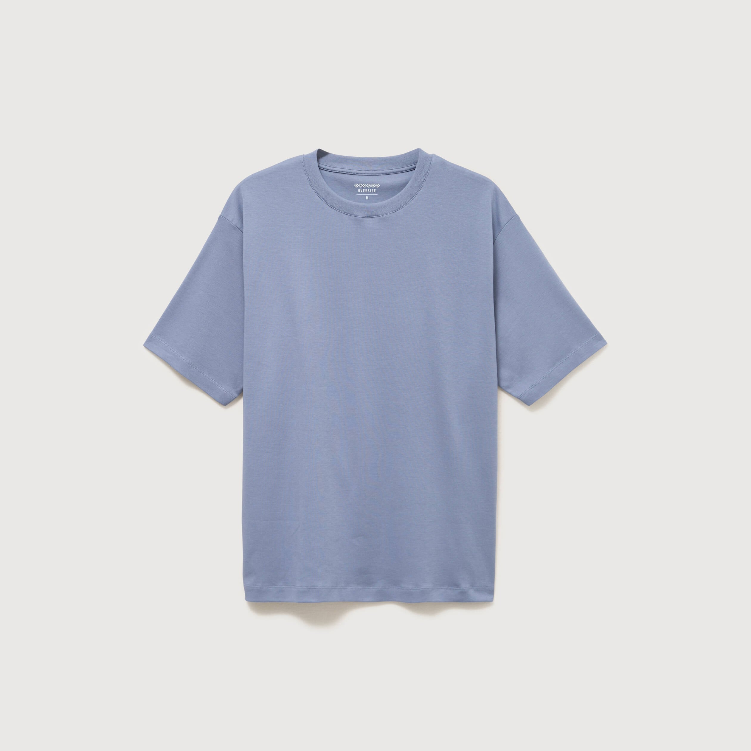 T-shirt manches courtes bleu gris homme