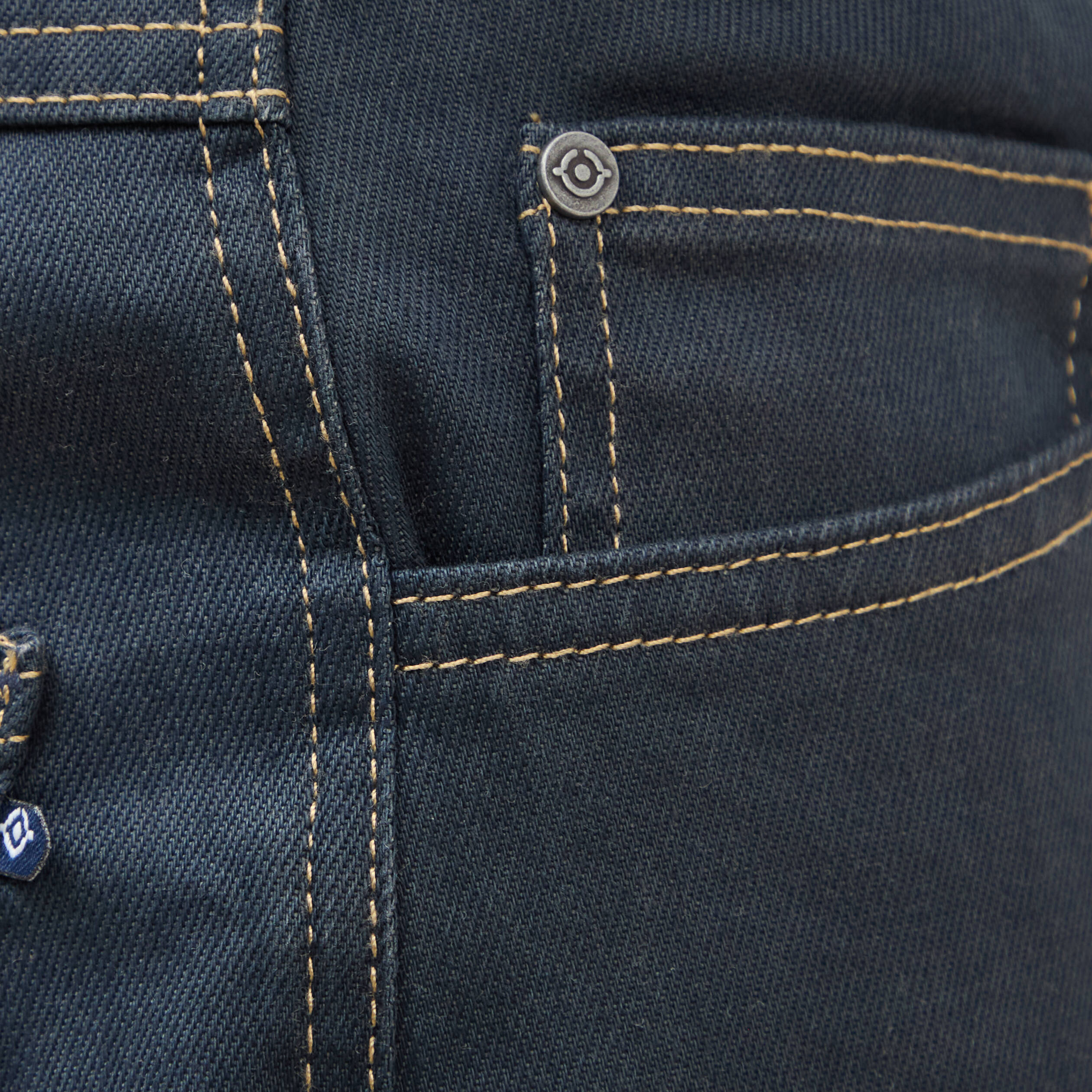 Jeans regular used denim gris homme