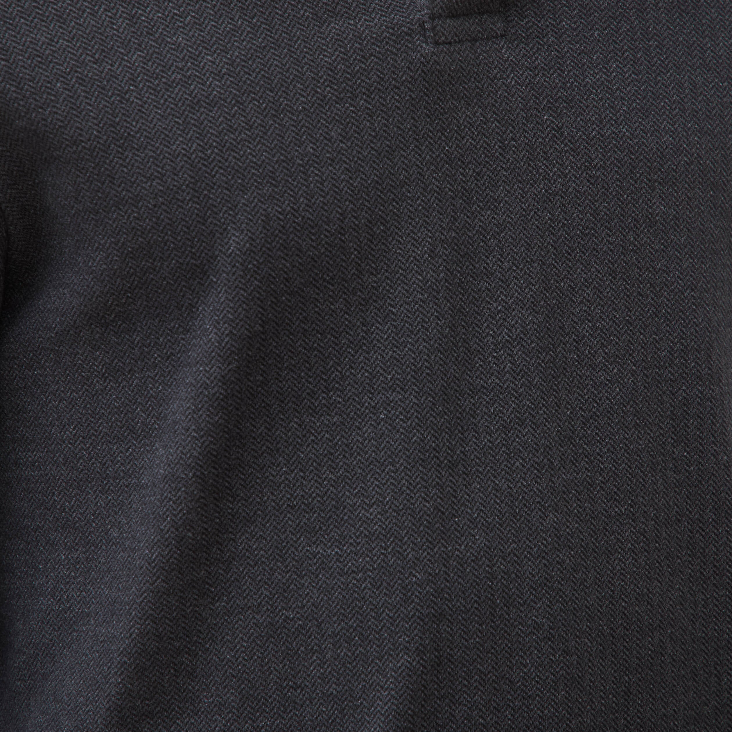 Polo manches longues noir homme