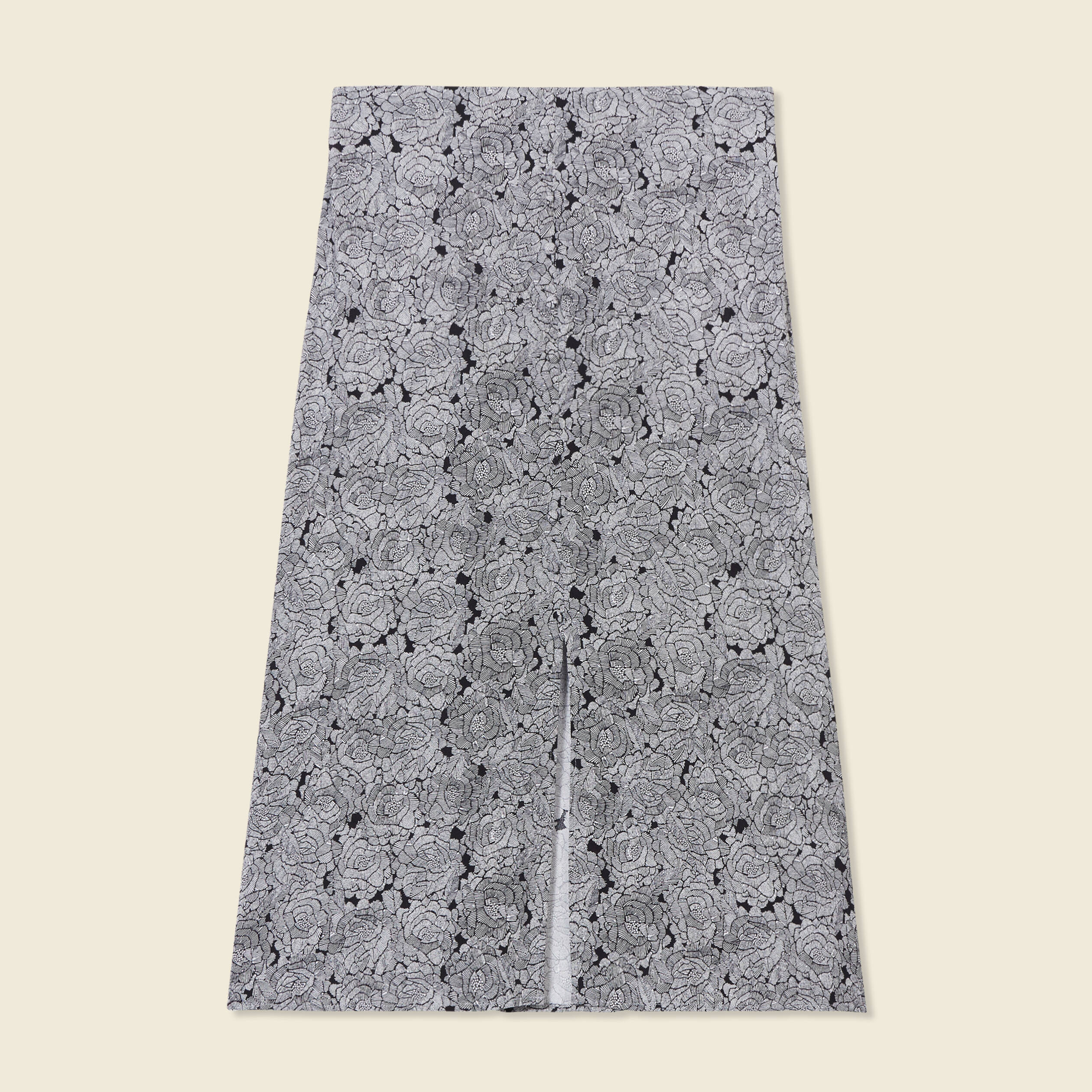 jupe midi droite fendue noir femme Jupe midi droite fendue noir femme