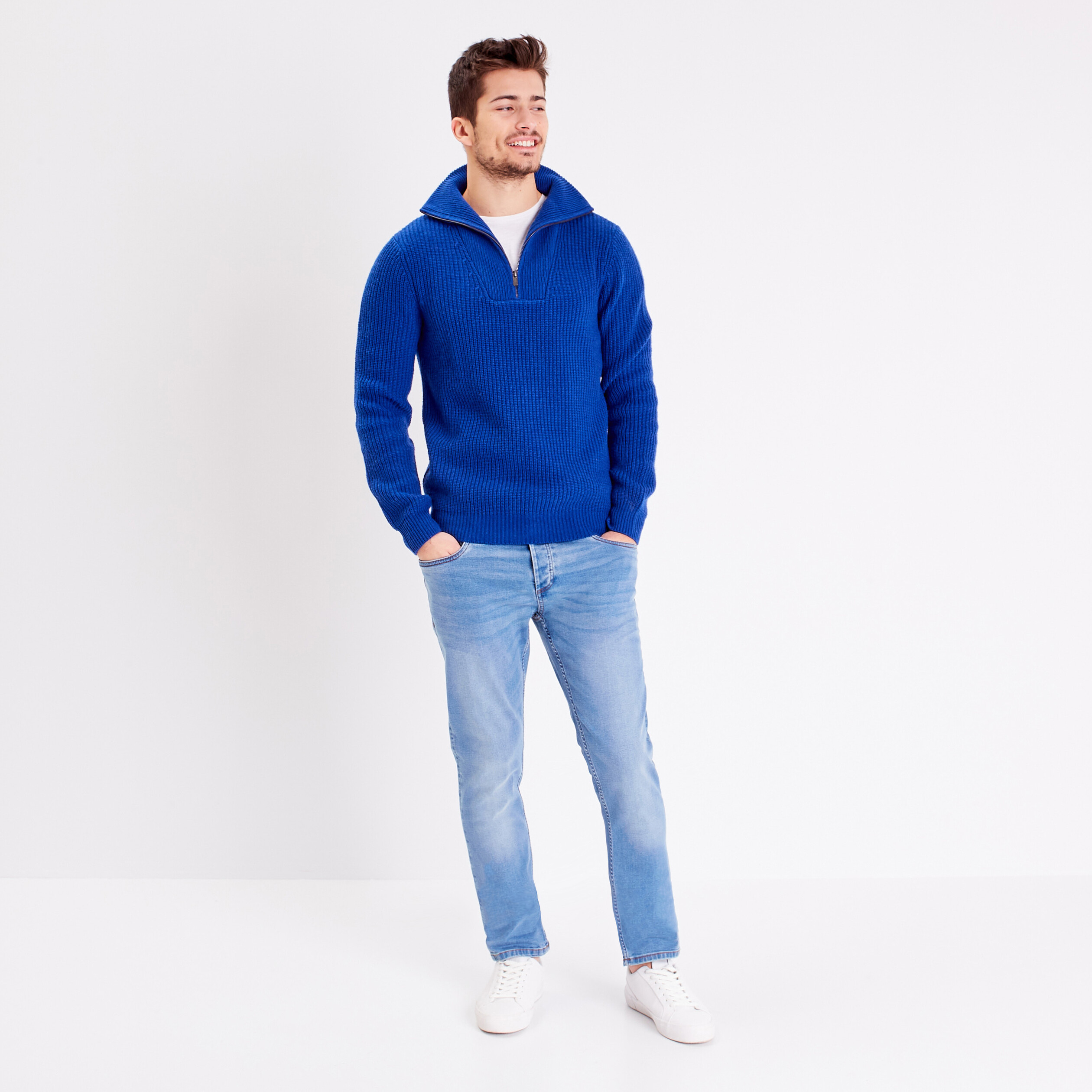 Jeans slim crinkle Instinct denim used homme