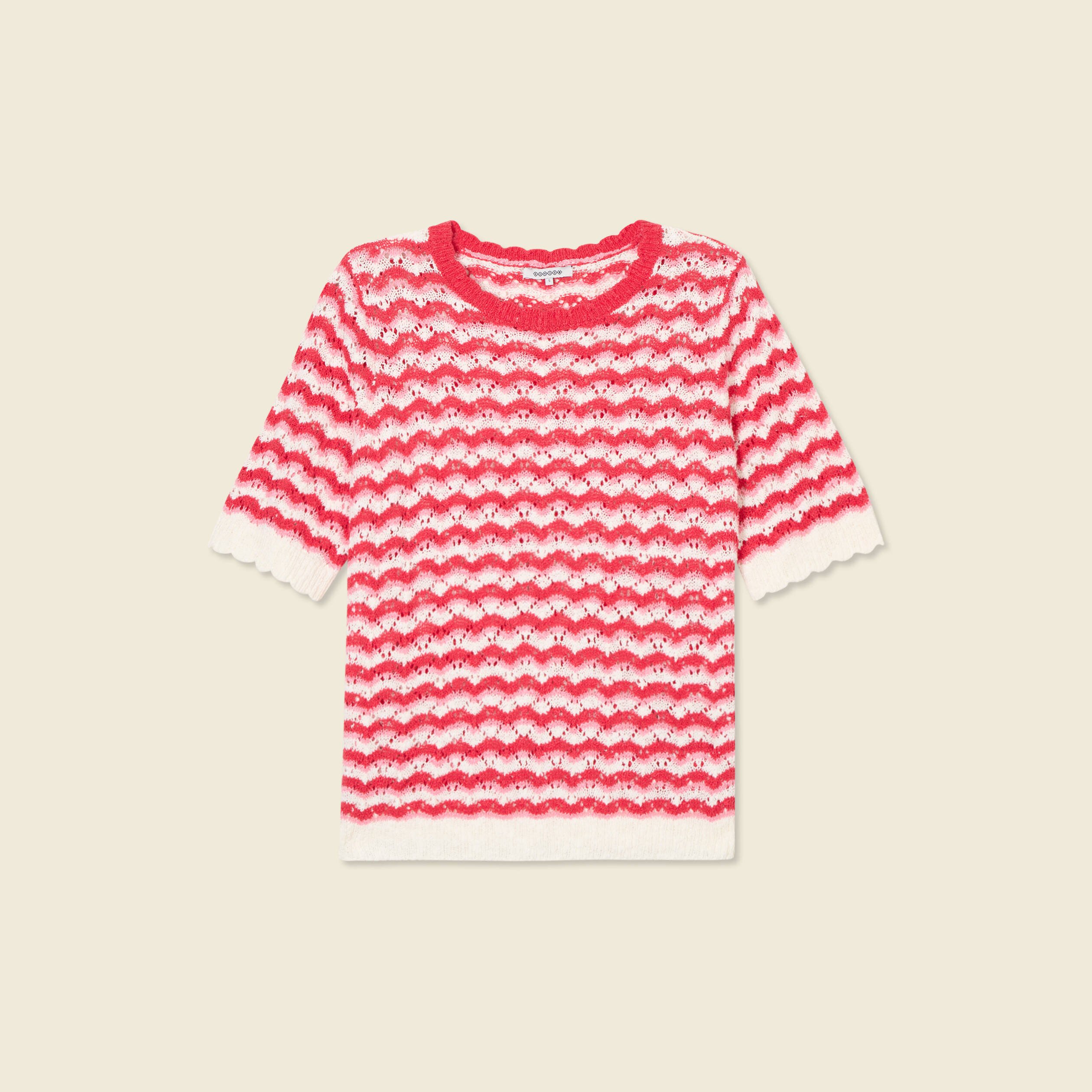 pull manches courtes rouge femme Pull manches courtes rouge femme