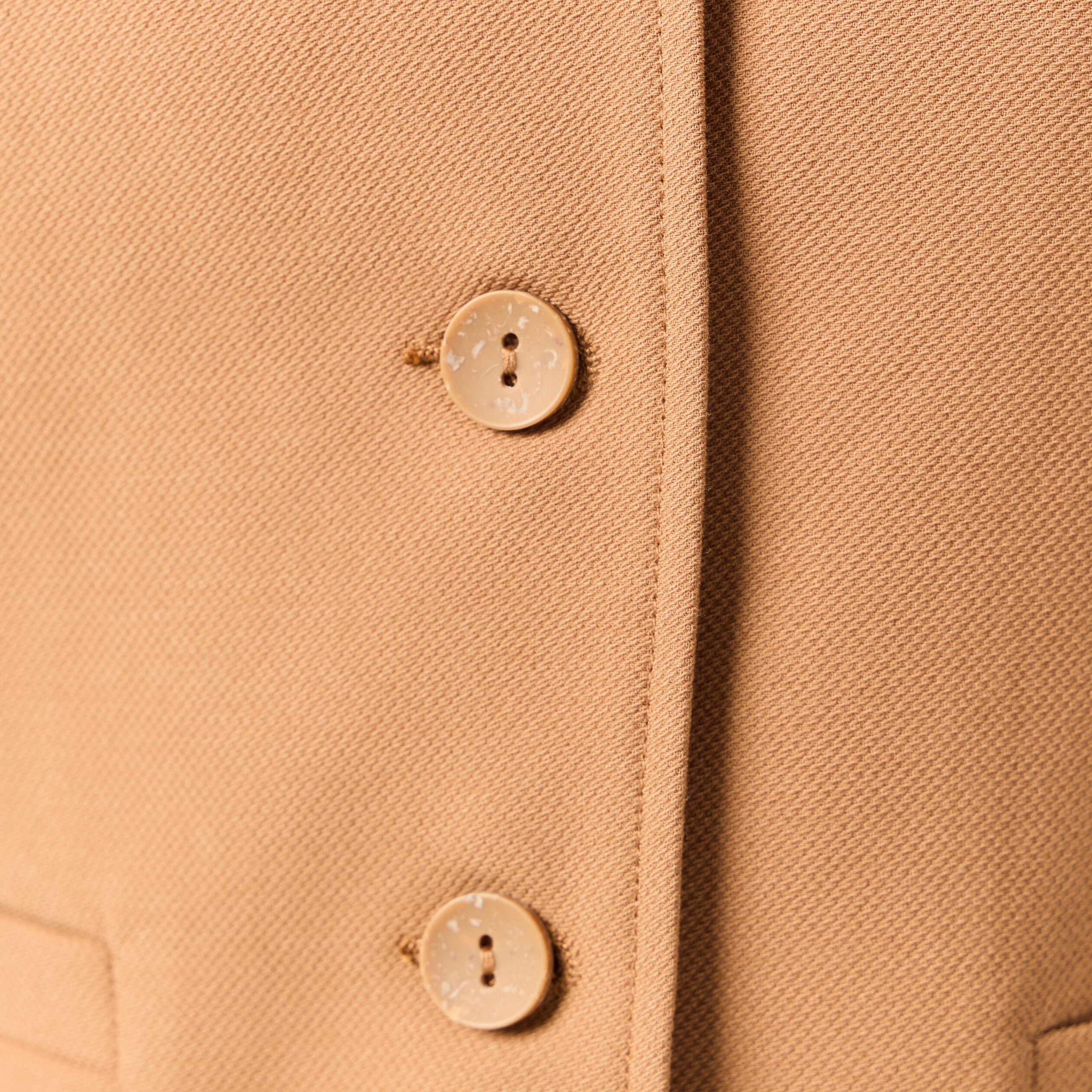 Gilet ajust&eacute; sans manches doubl&eacute; beige femme