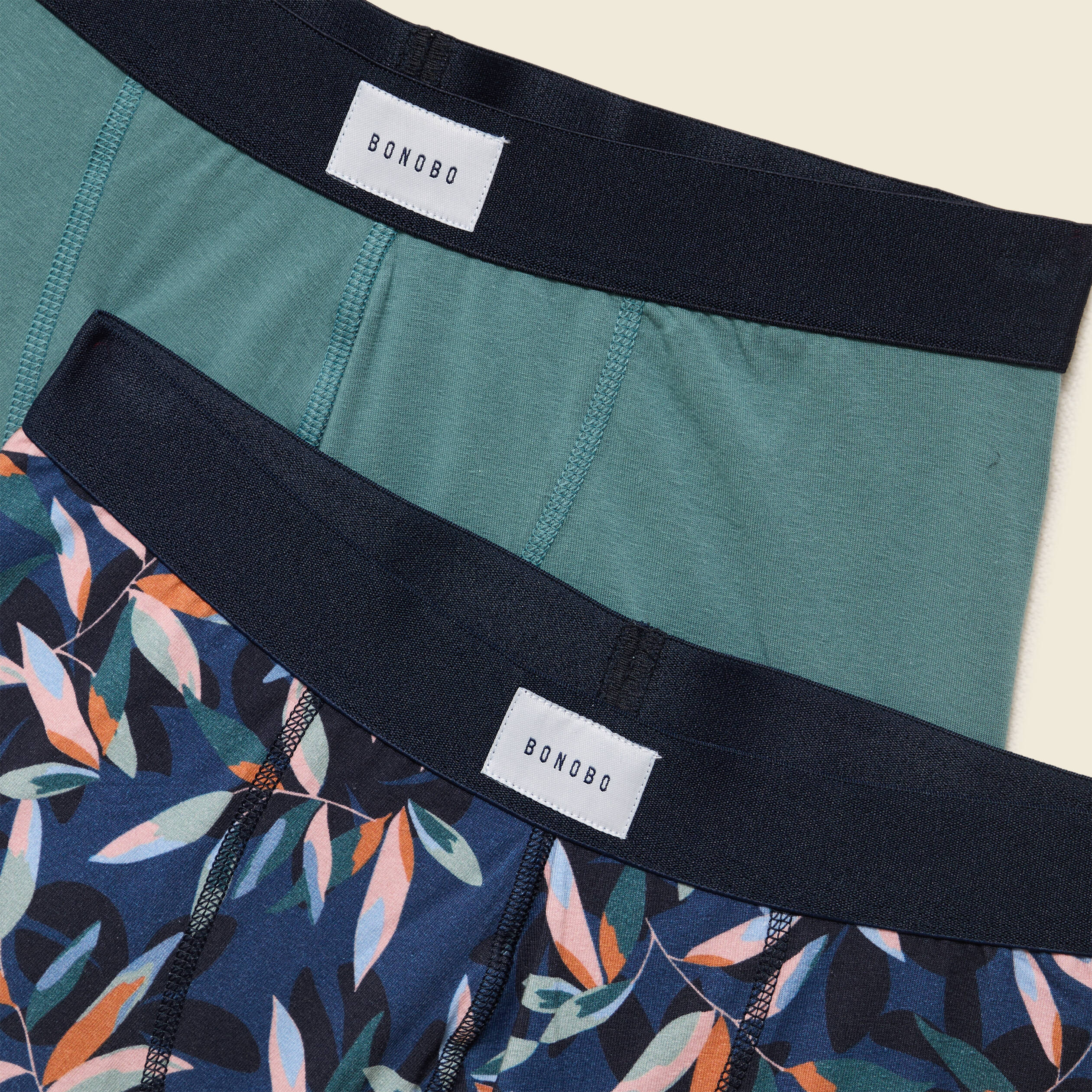 Pack de 2 boxers vert foncé homme