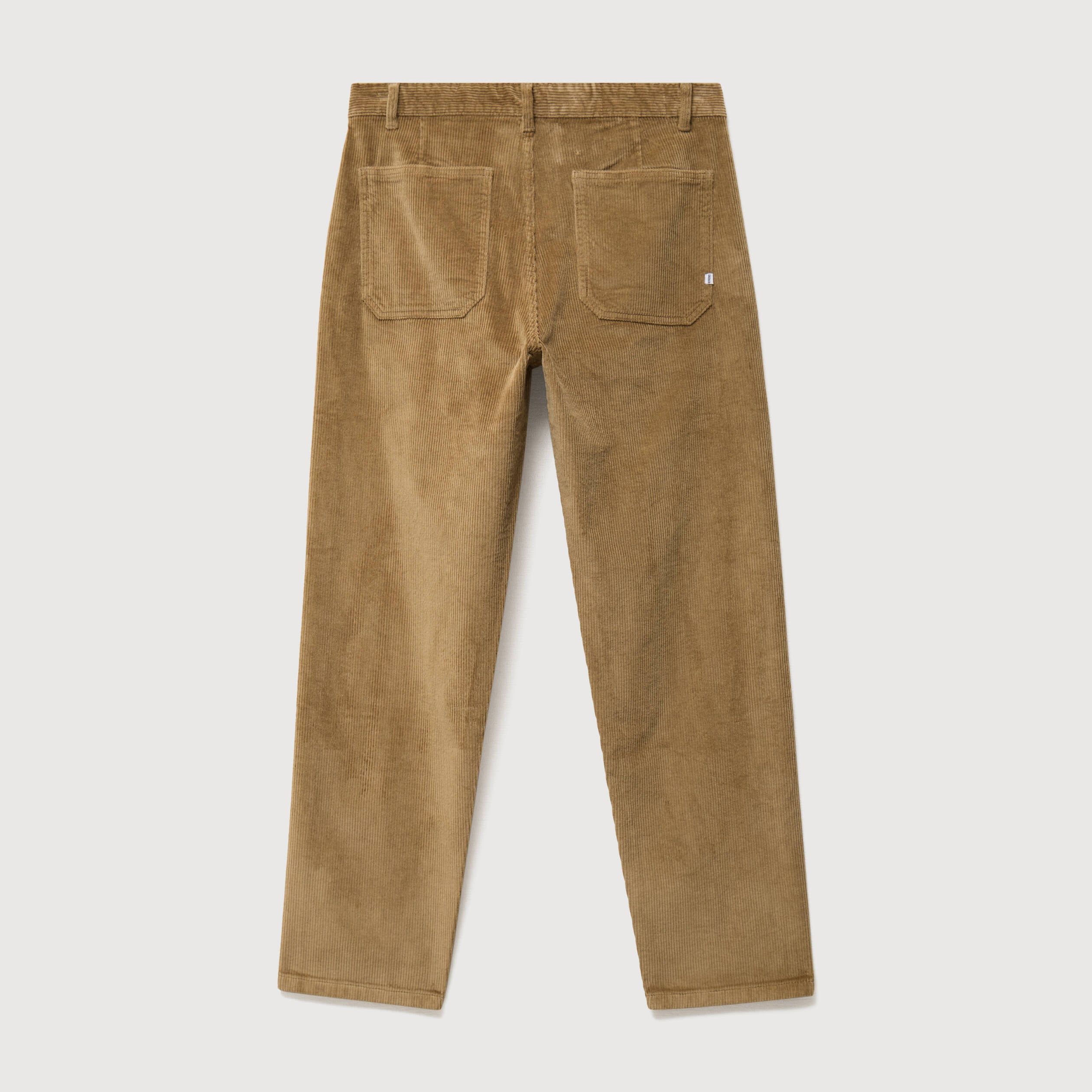 Pantalon droit en velours longueur 32 vert kaki homme