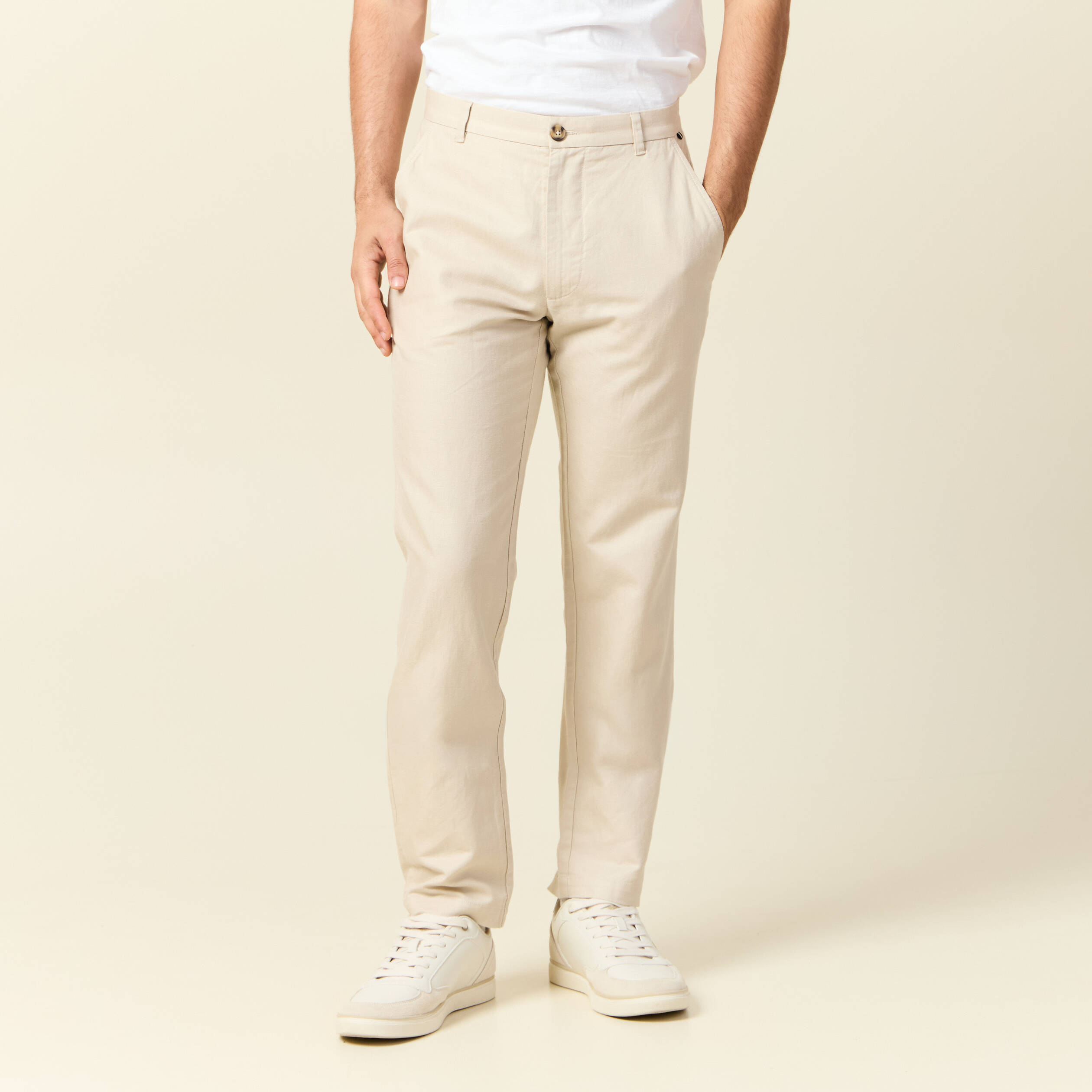 pantalon chino sable homme Pantalon chino sable homme