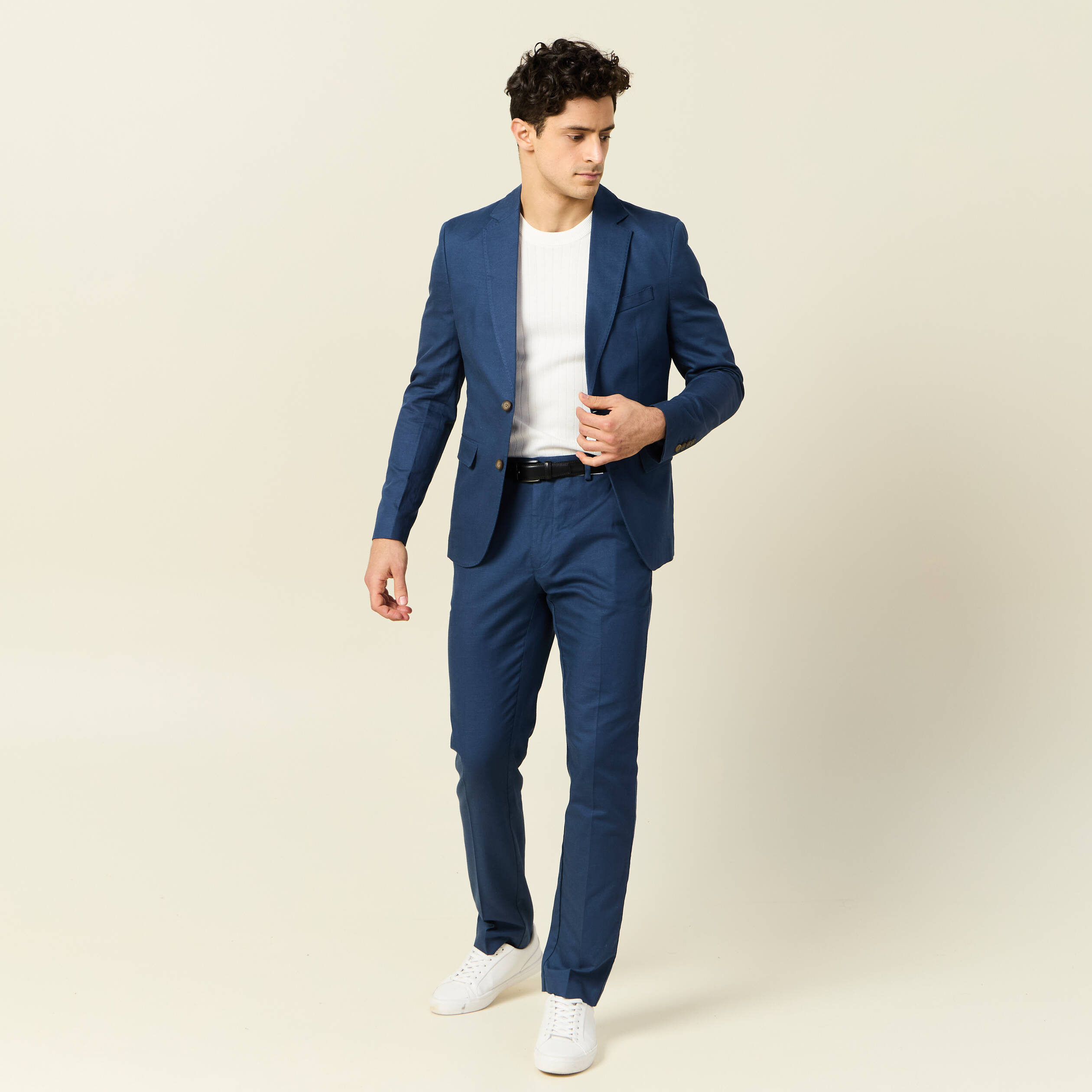 pantalon chino bleu fonce homme Pantalon chino bleu foncé homme