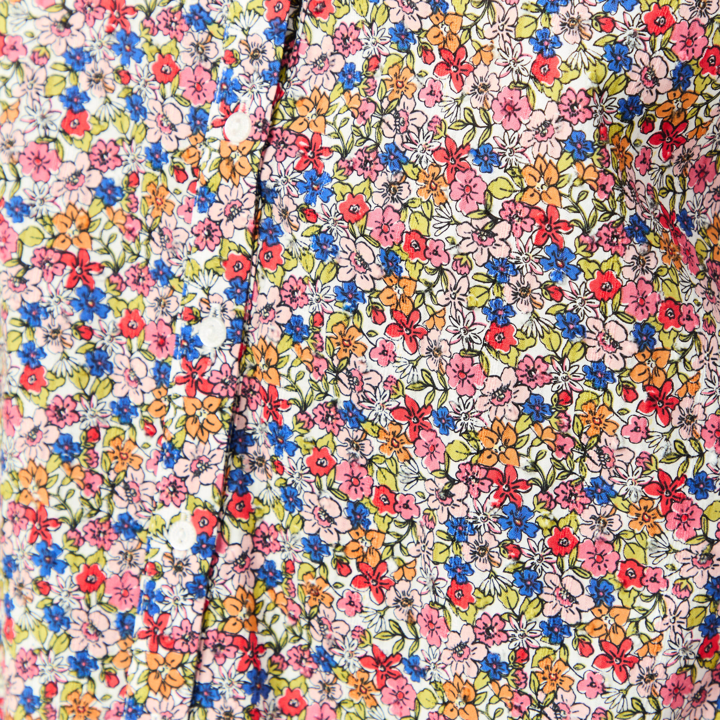 Chemise manches longues multicolore femme