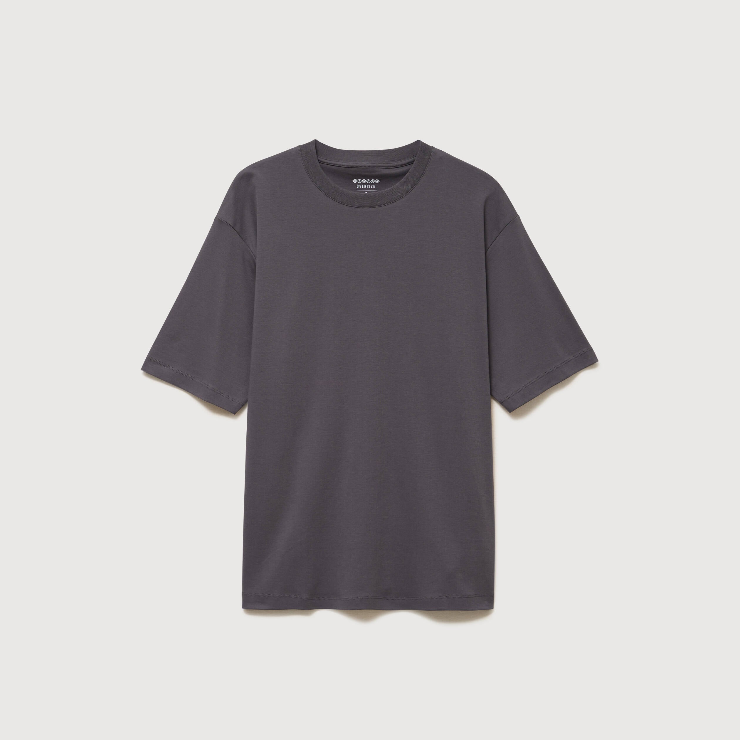 T-shirt manches courtes gris fonc&eacute; homme