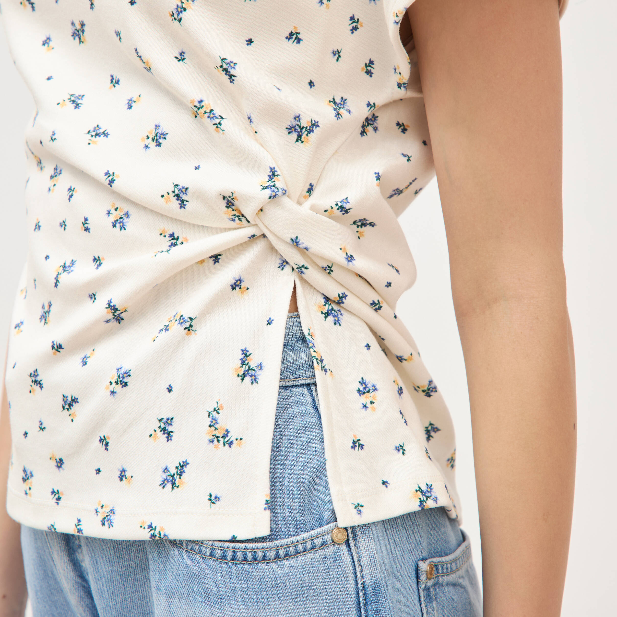 T-shirt en coton blanc femme