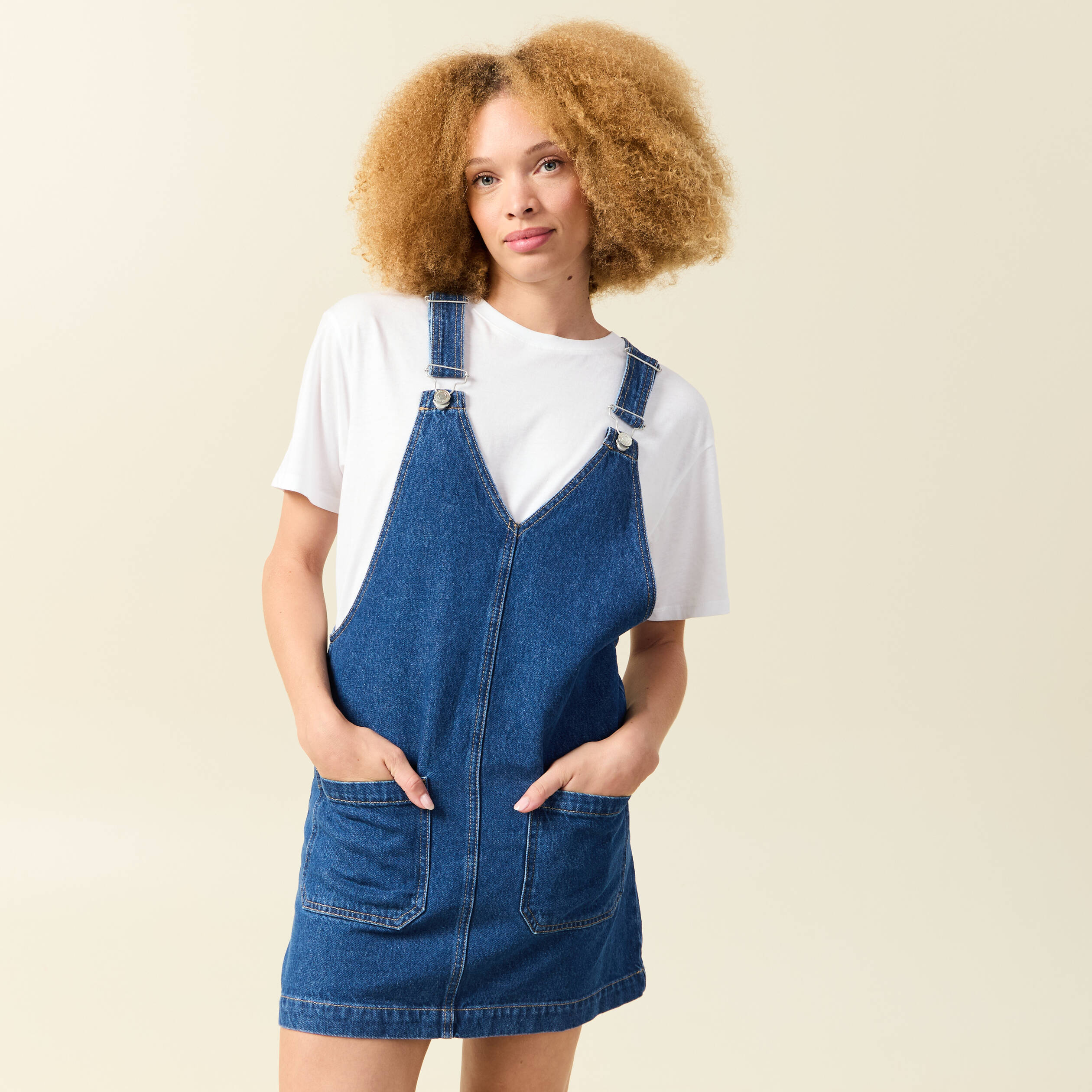 Denim Robe Ã Bretelle Large Robe Salopette De Grossesse, En Denim