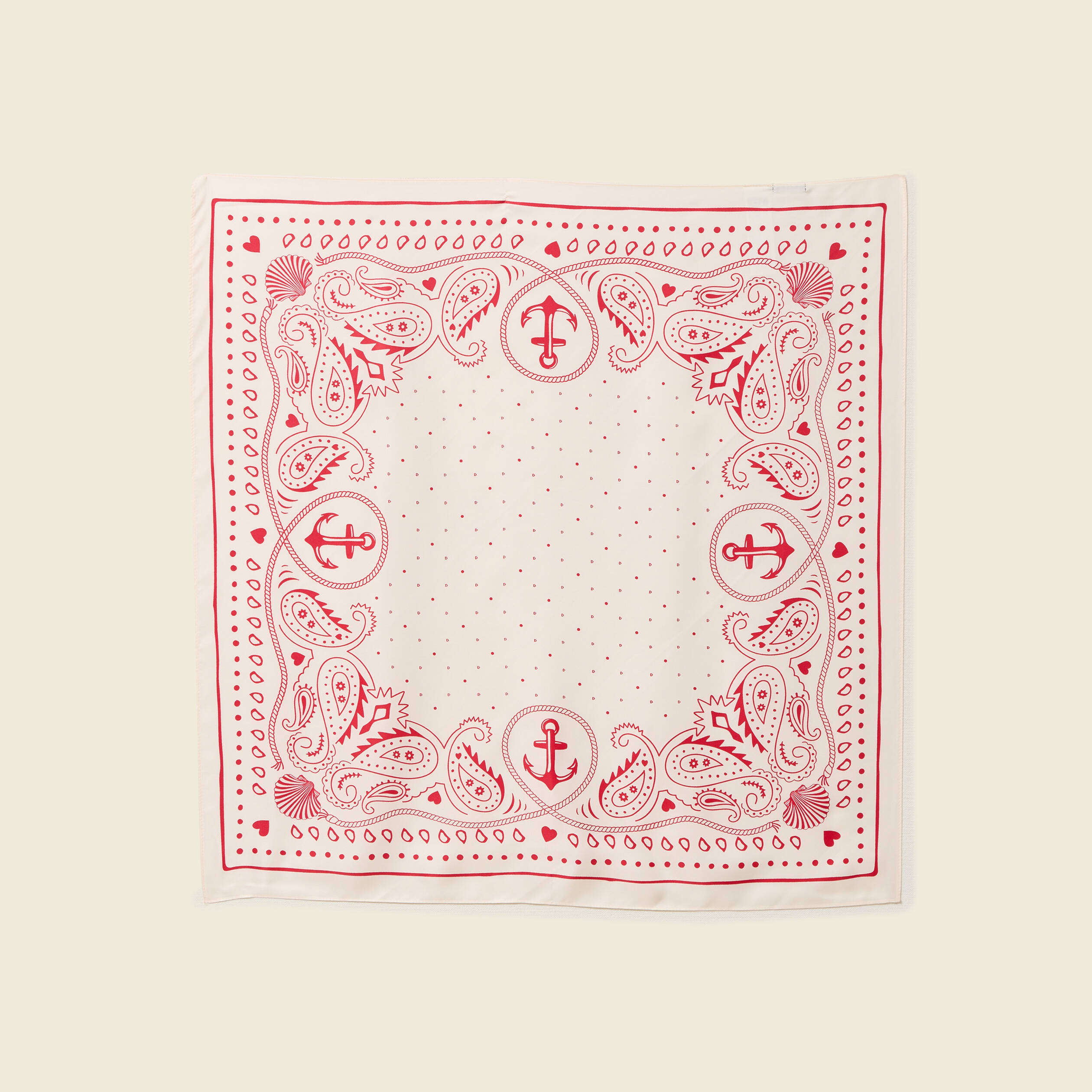 Foulard rouge femme