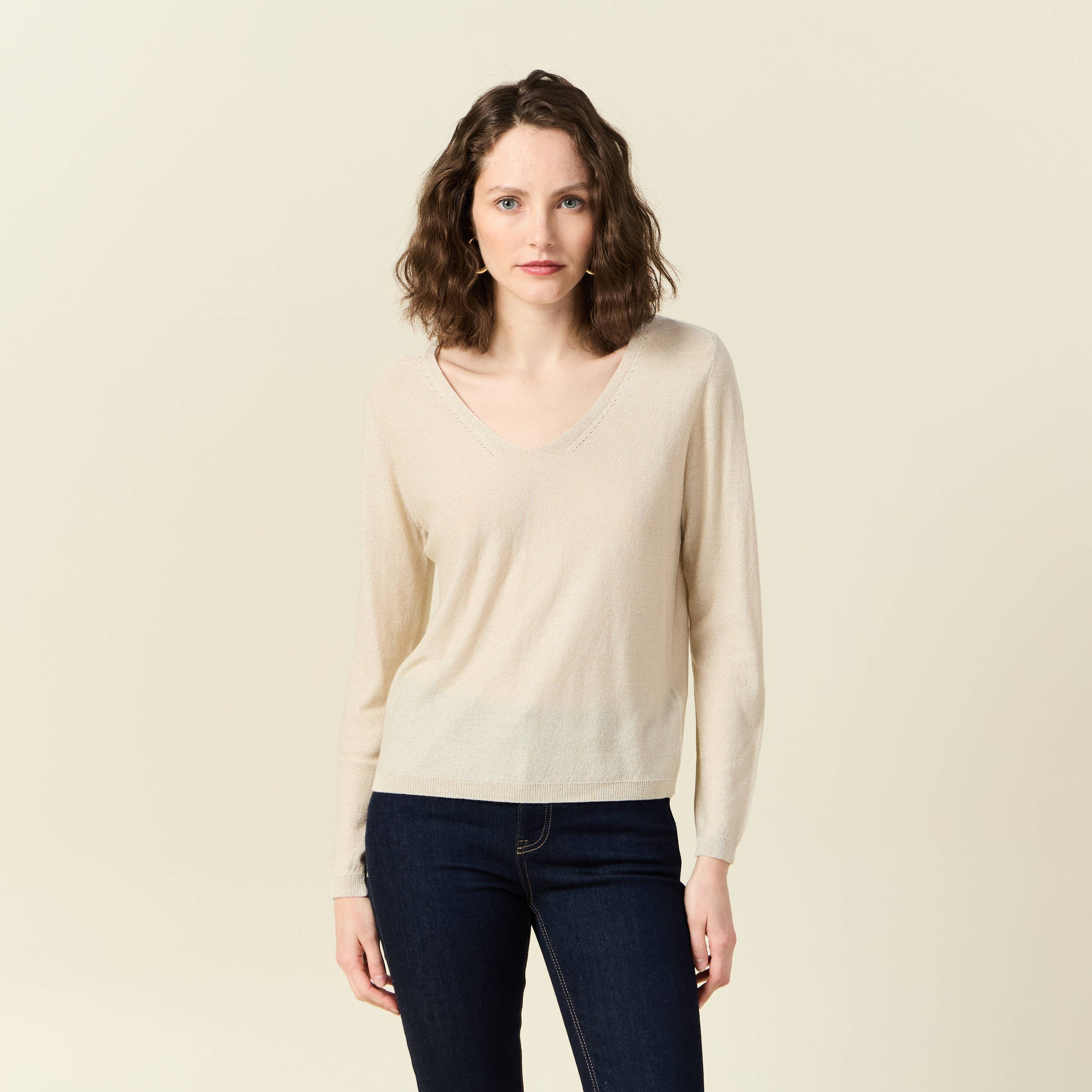 pull manches longues ecru femme Pull manches longues ecru femme