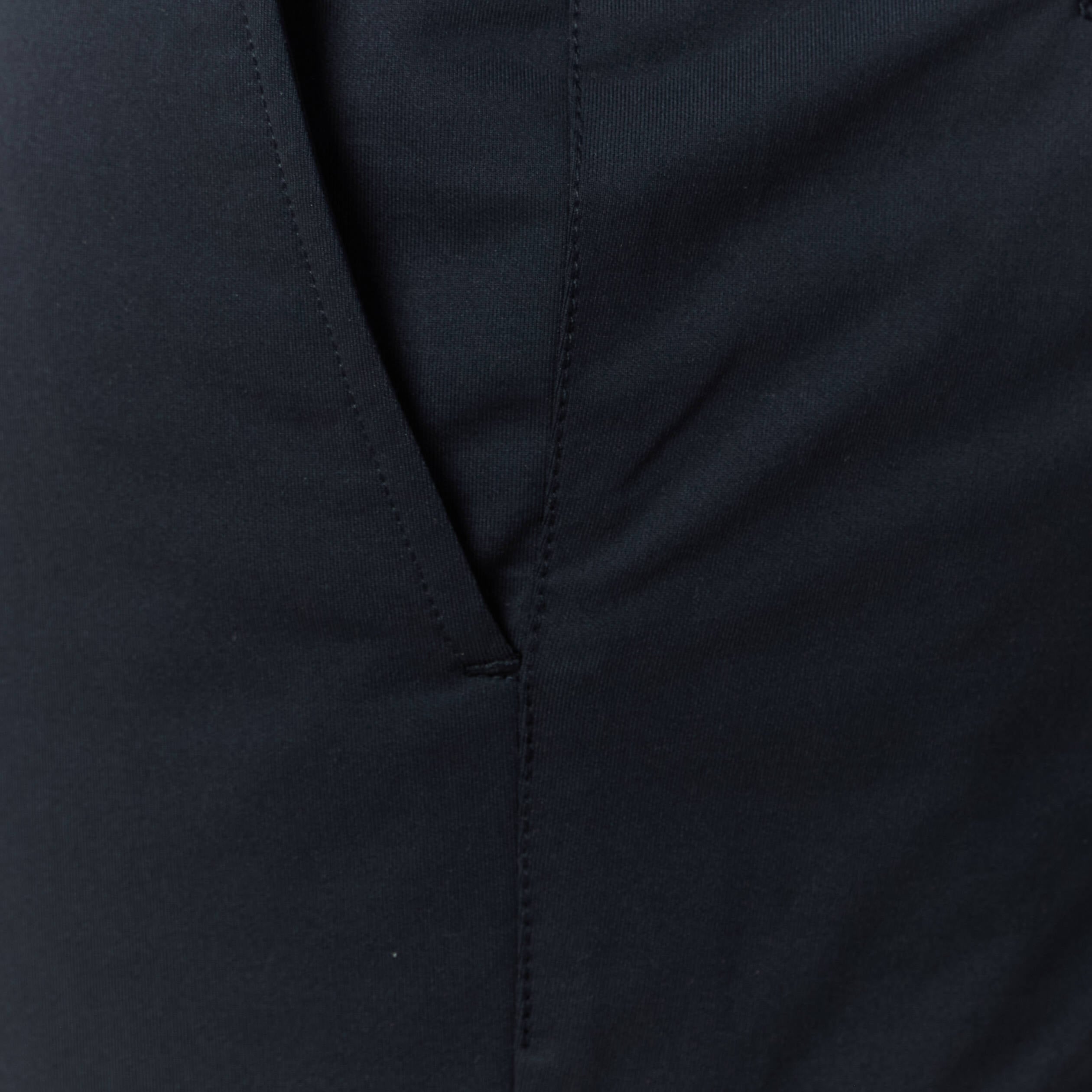 Pantalon chino stretch bleu marine homme